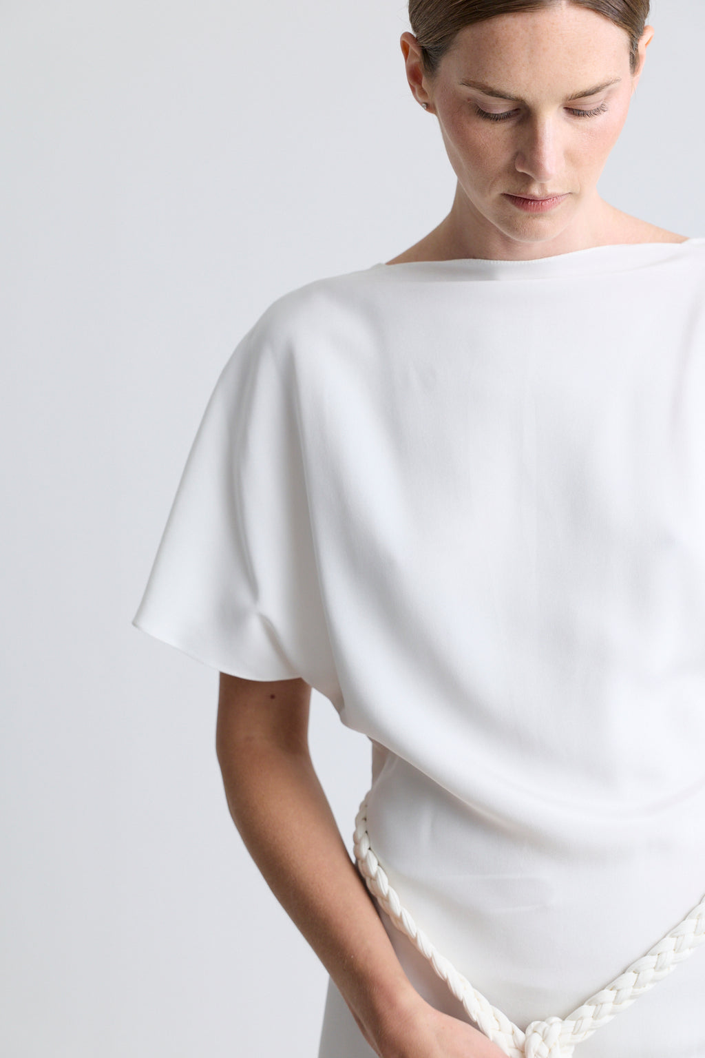 Christian Dior Open Back Dress with Braided Belt