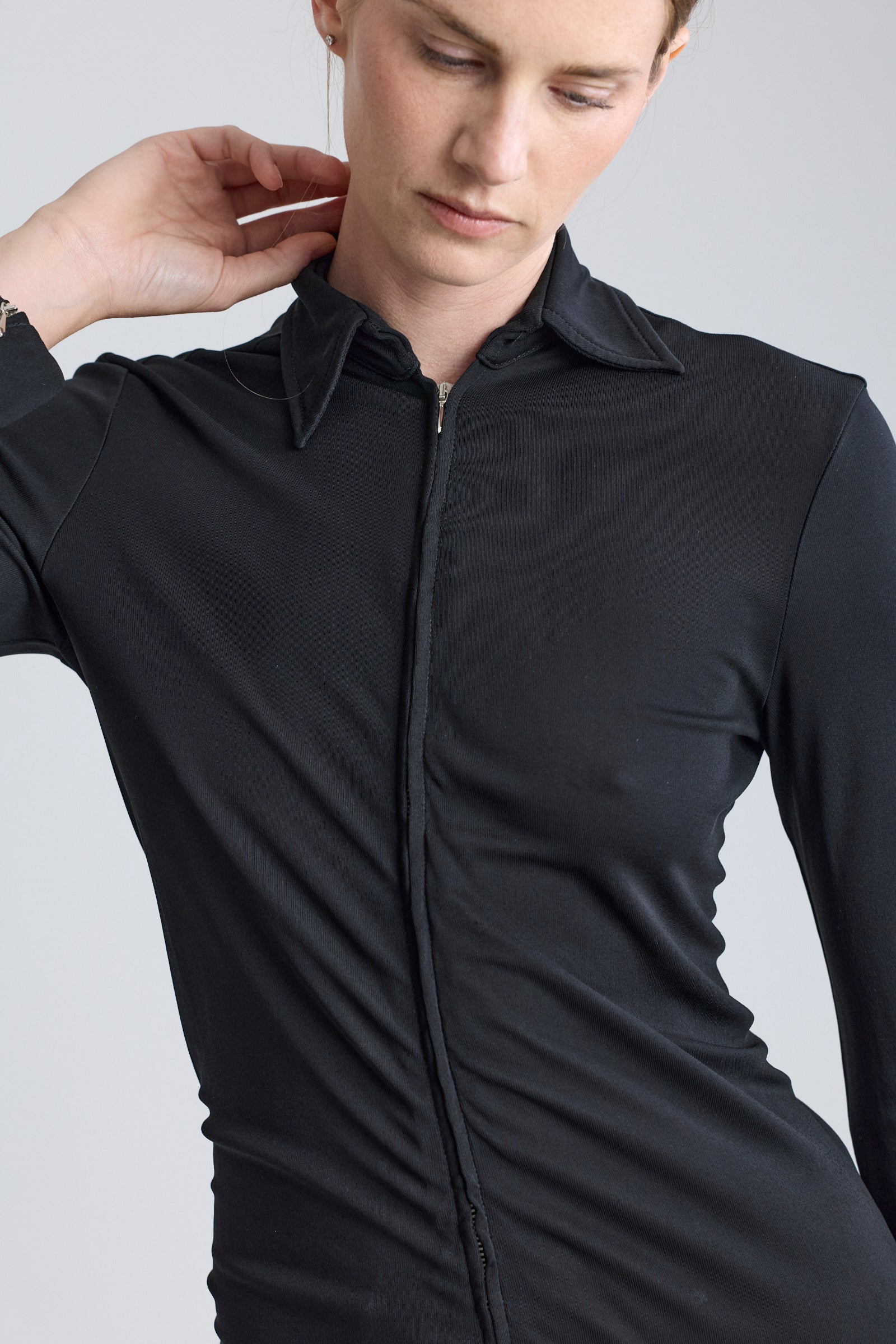 Jean Paul Gaultier Black Knit Jumpsuit