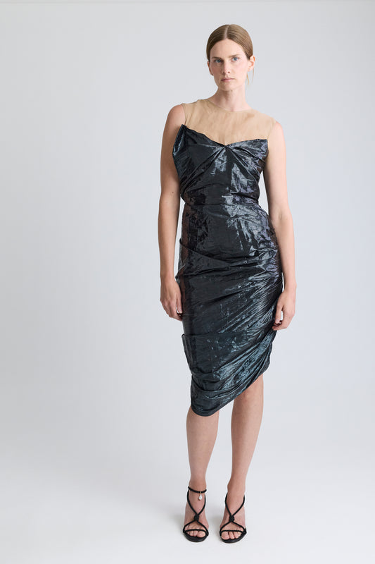 Lanvin Lurex Floating Bodice Dress