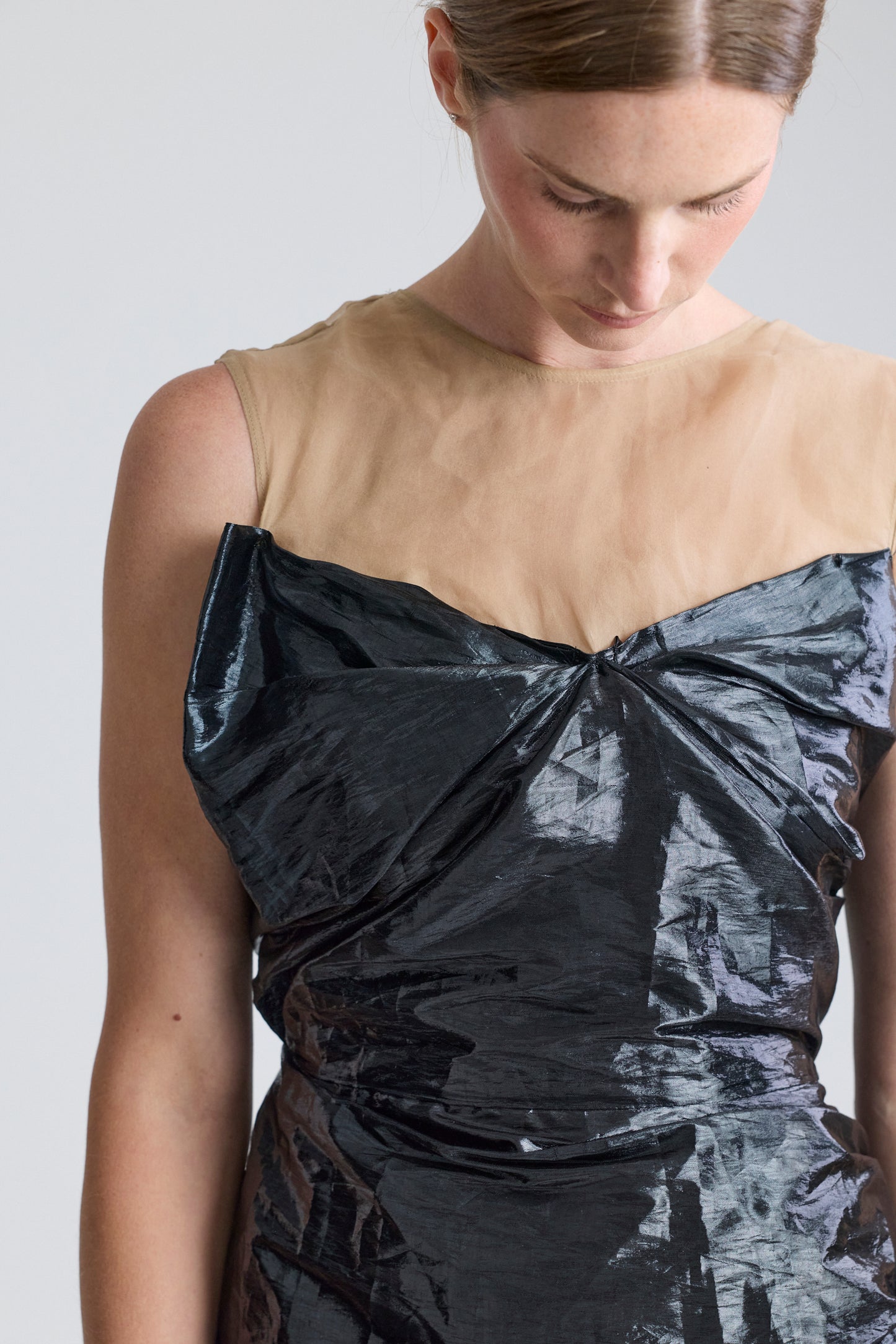 Lanvin Lurex Floating Bodice Dress