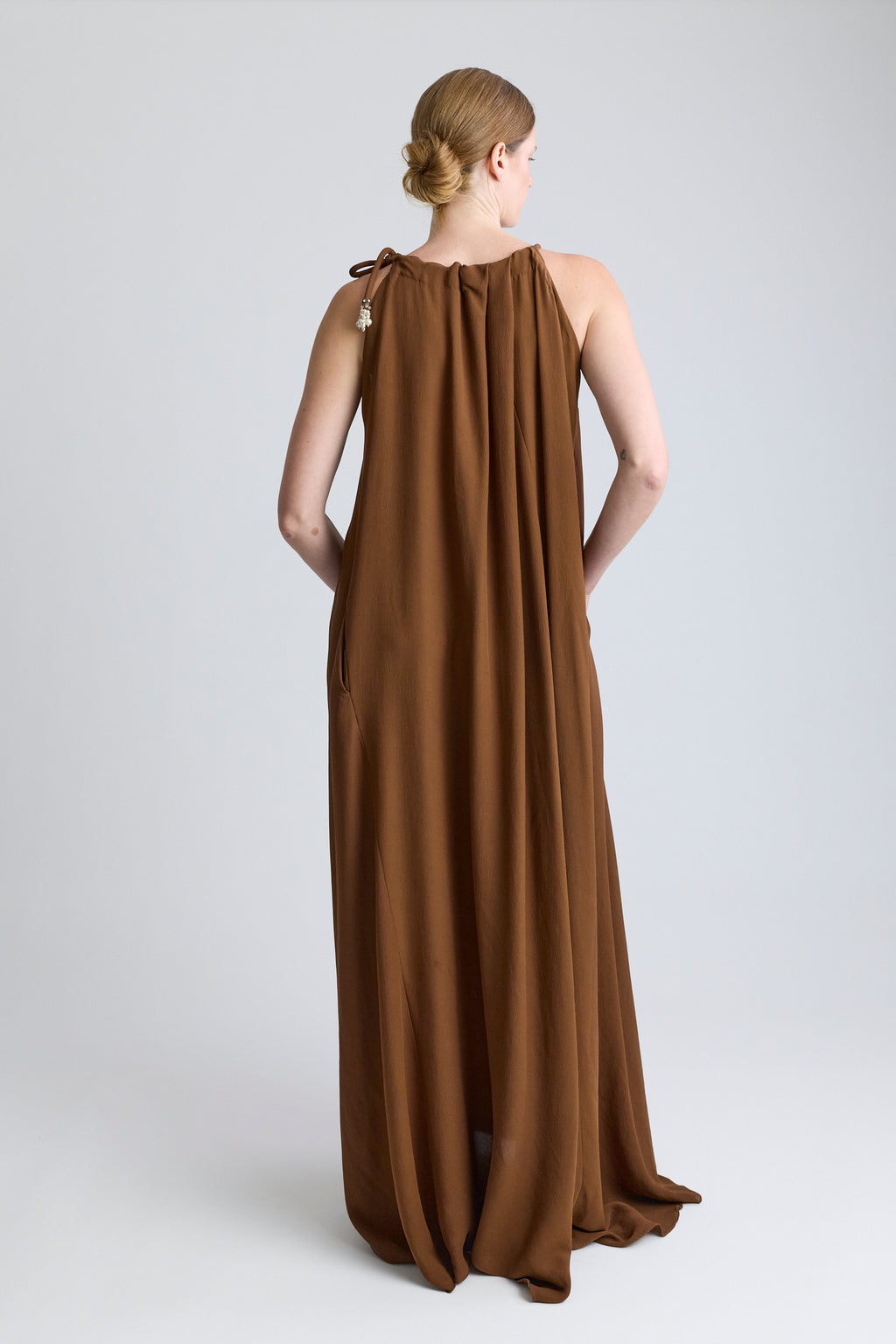 Lanvin Crepe Maxi Dress with Pearls, FW 2011