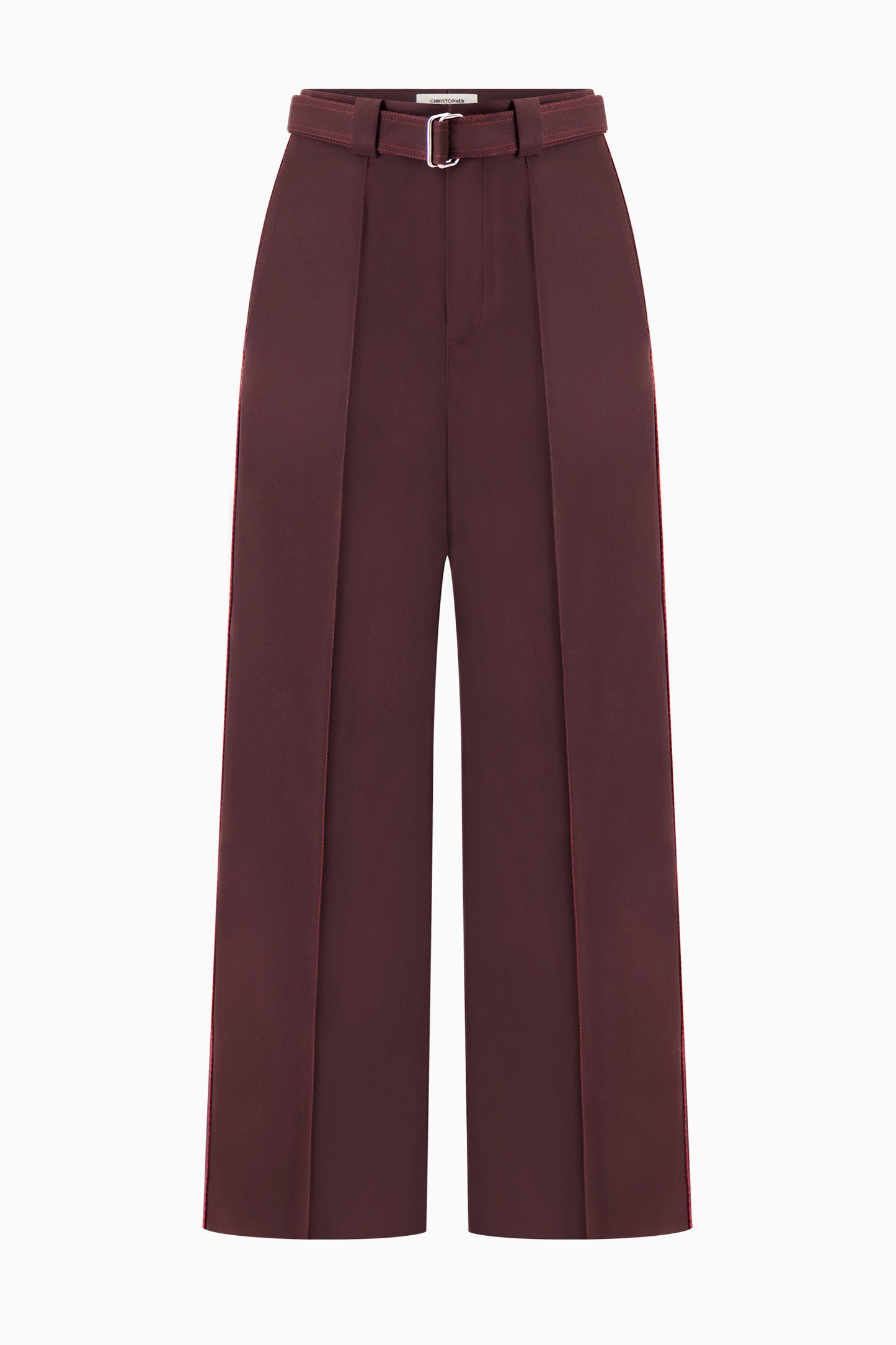 Wide Leg Flat Front Trouser