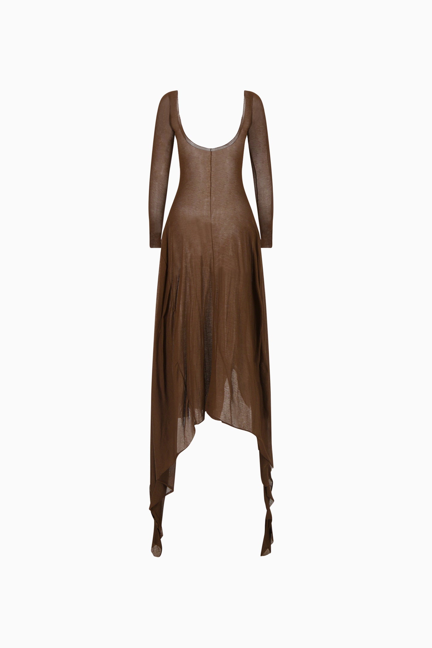 Bias Jersey Gown - Brown