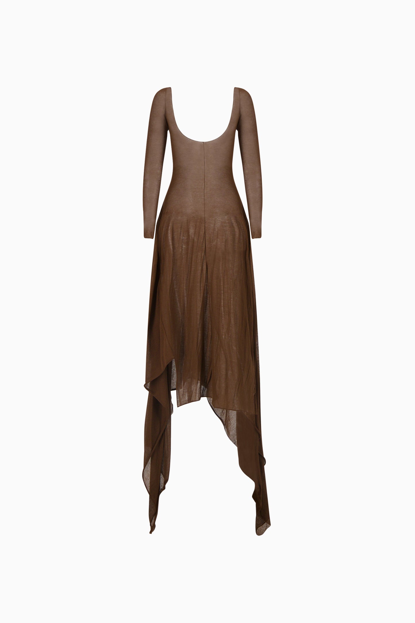 Bias Jersey Gown - Brown