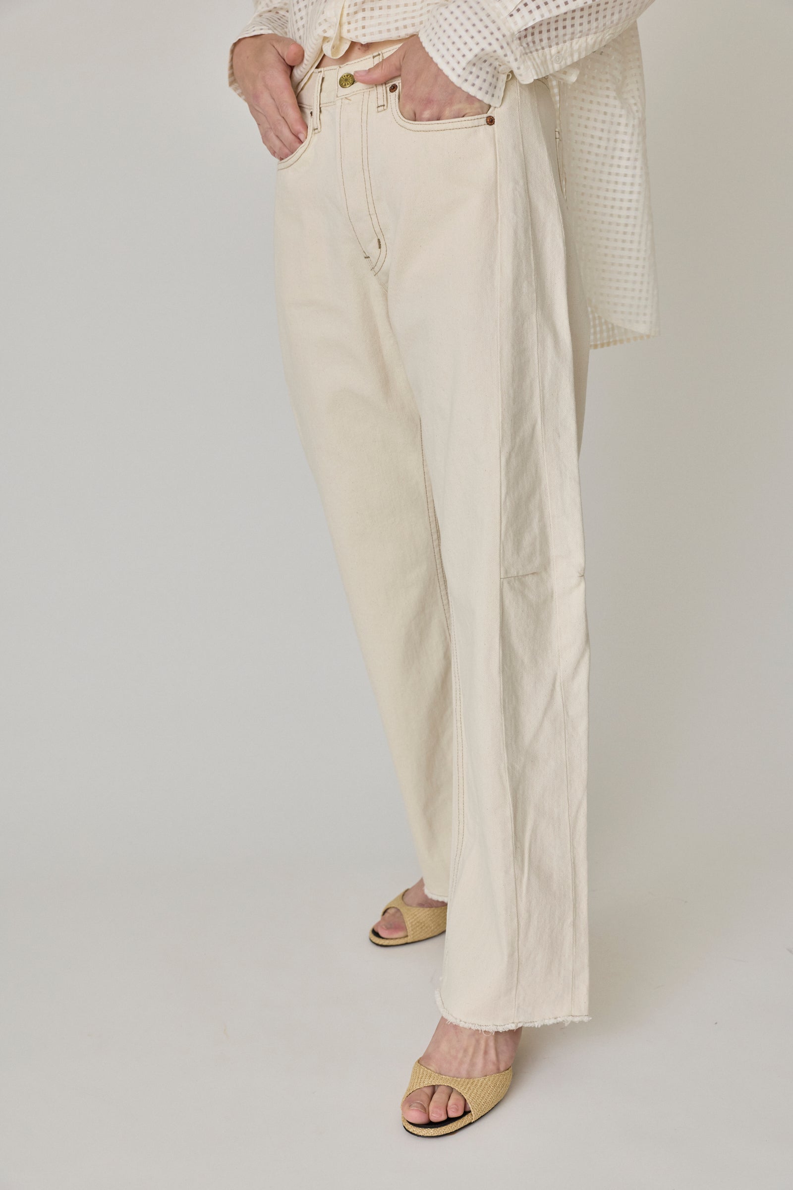 Slim Lasso Jean - Clair Rinse