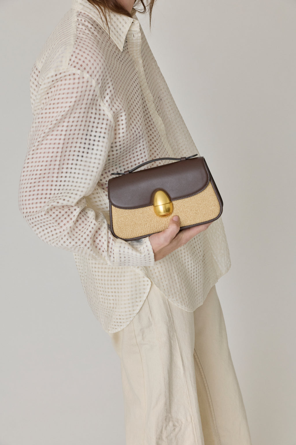 Phoenix 1.0 Bag - Raffia & Dark Chocolate