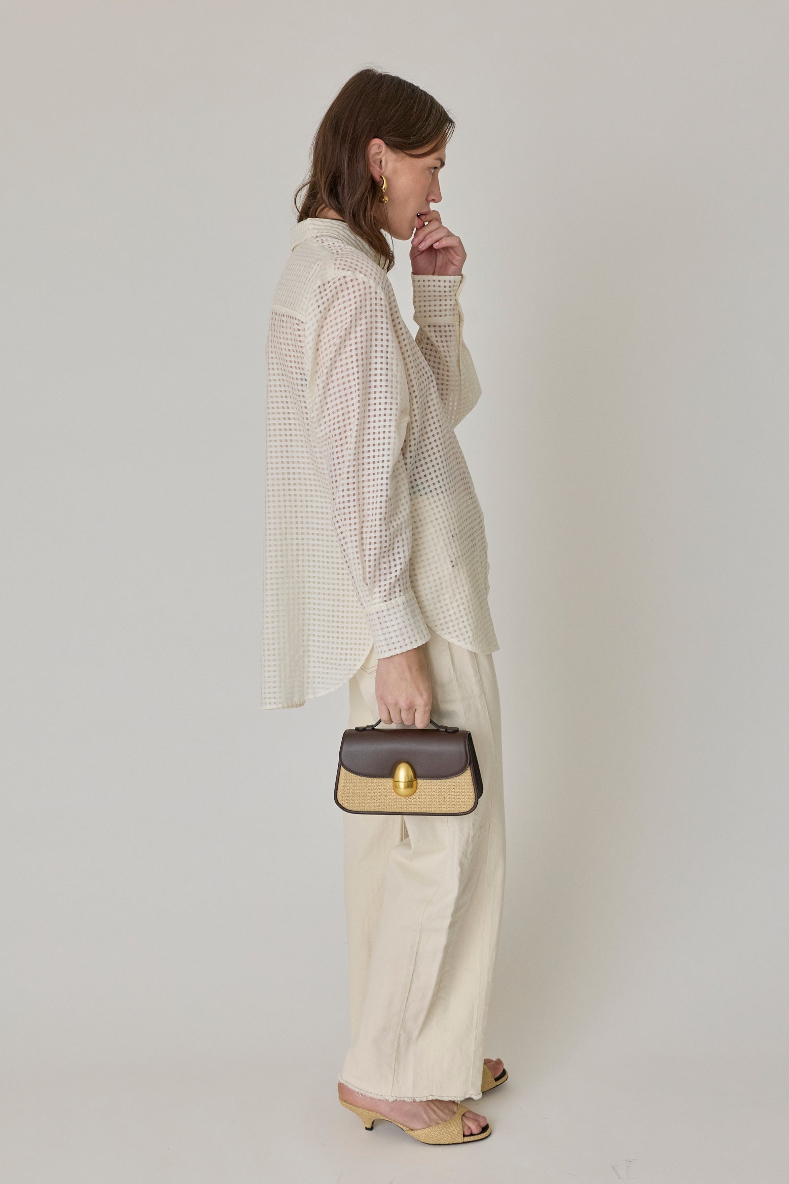 Phoenix 1.0 Bag - Raffia & Dark Chocolate
