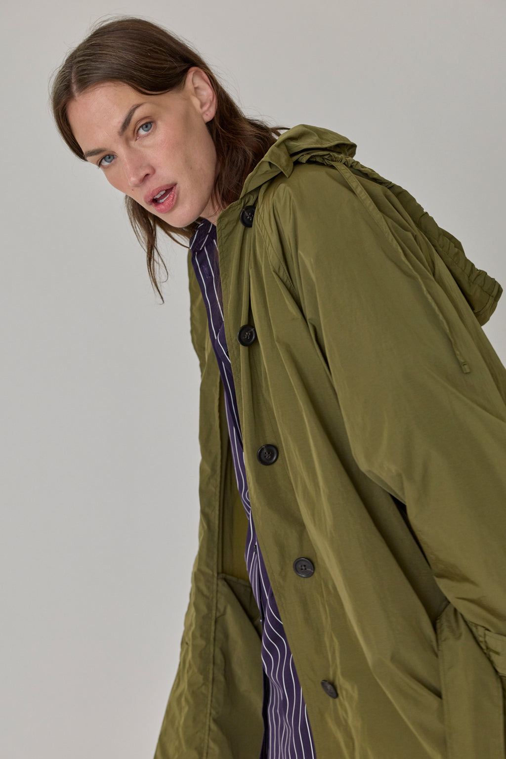 Recycled Nylon Trench