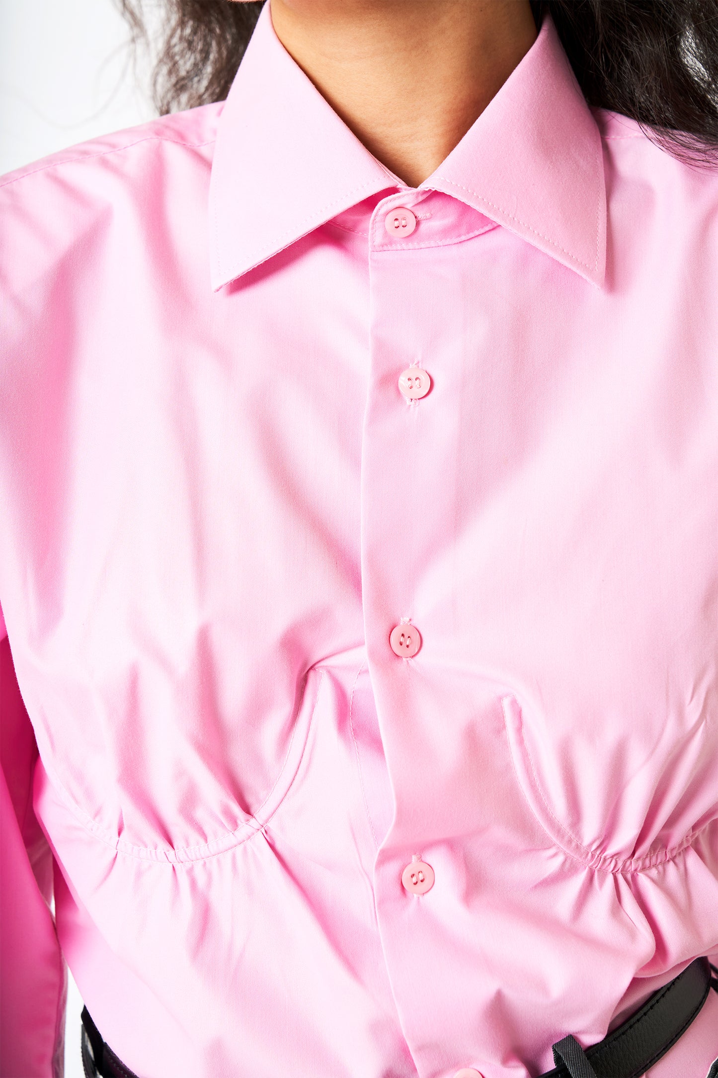 Fitted Bra Shirt - Pink