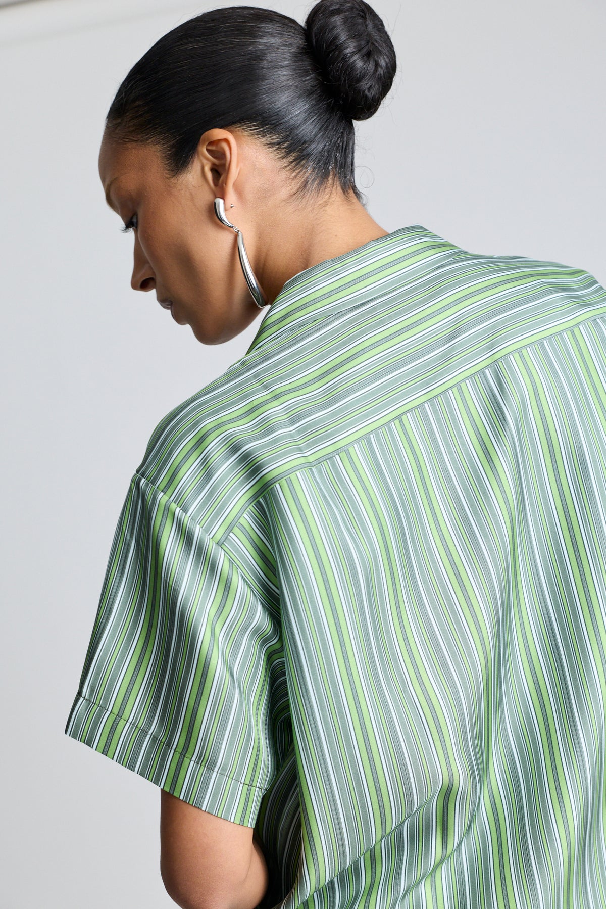 Silk Notched Collar Shirt - Abruzzo Stripe