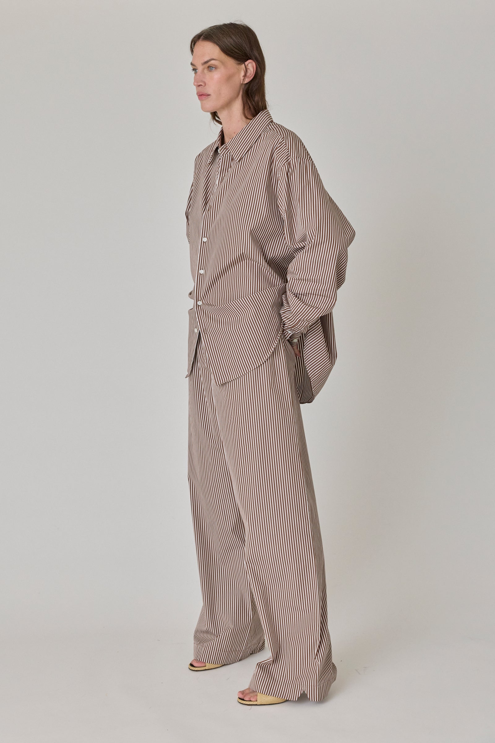 Poplin Lounge Pant - Cortado Stripe