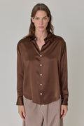 Silk Shirt - Espresso