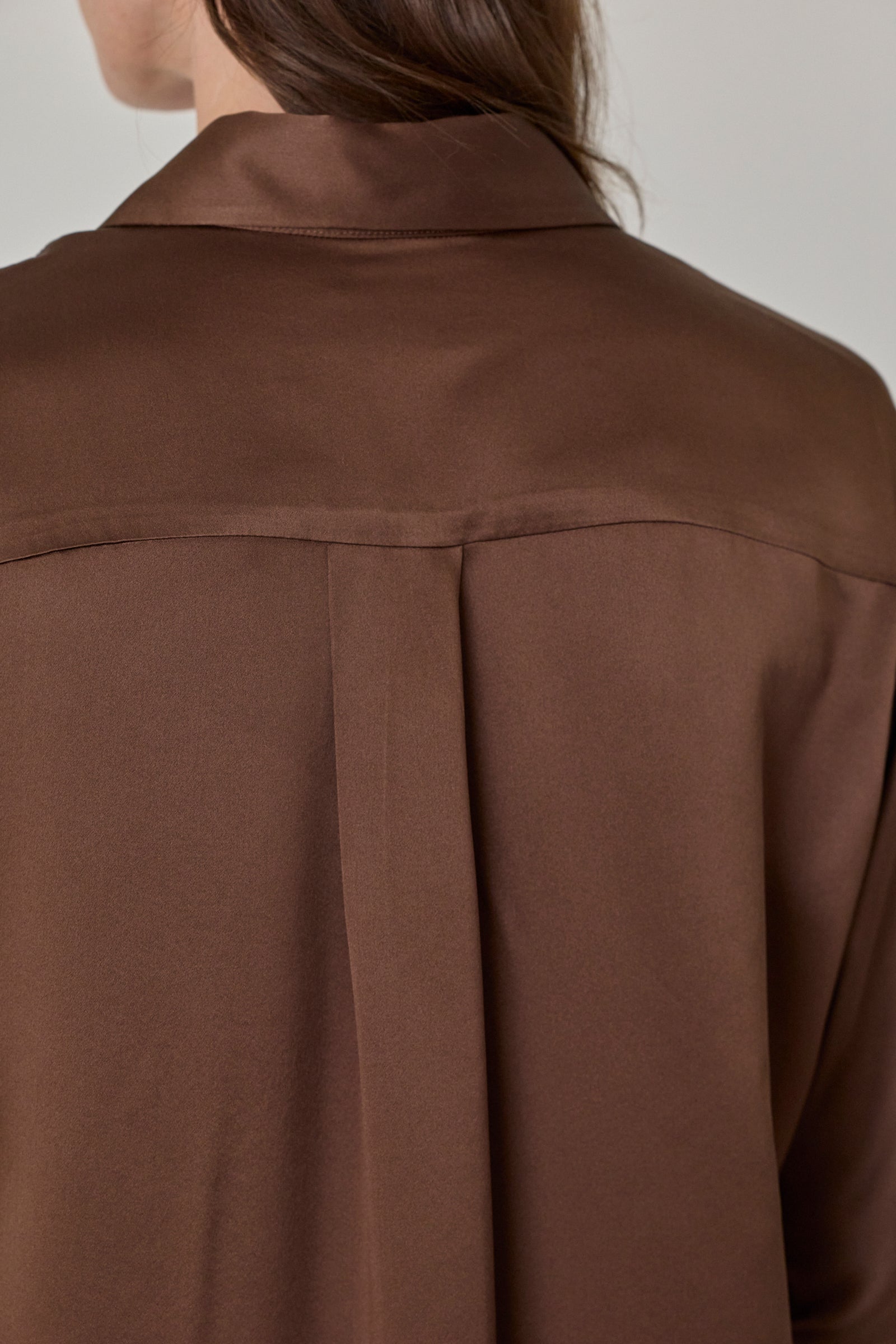 Silk Shirt - Espresso