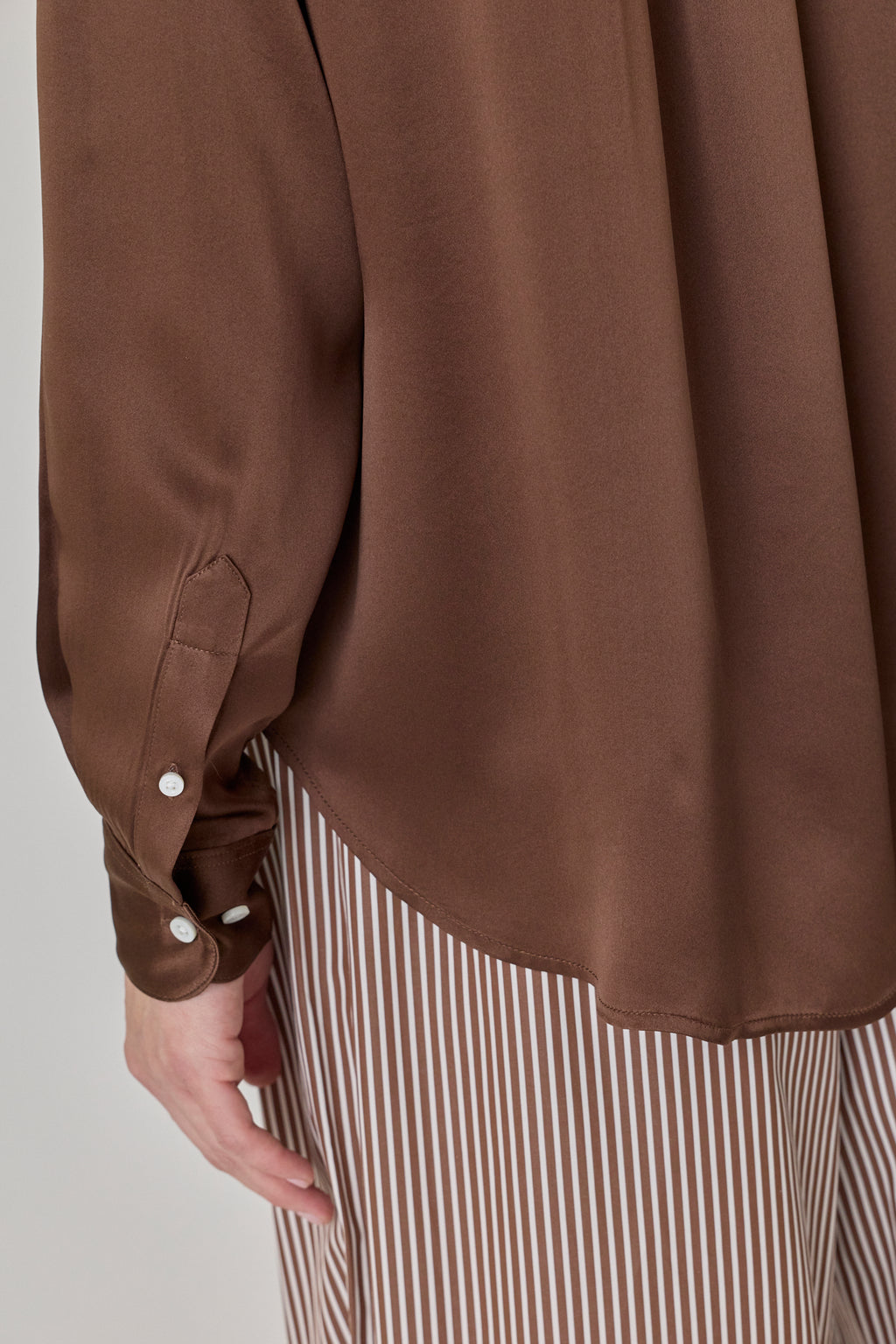 Silk Shirt - Espresso