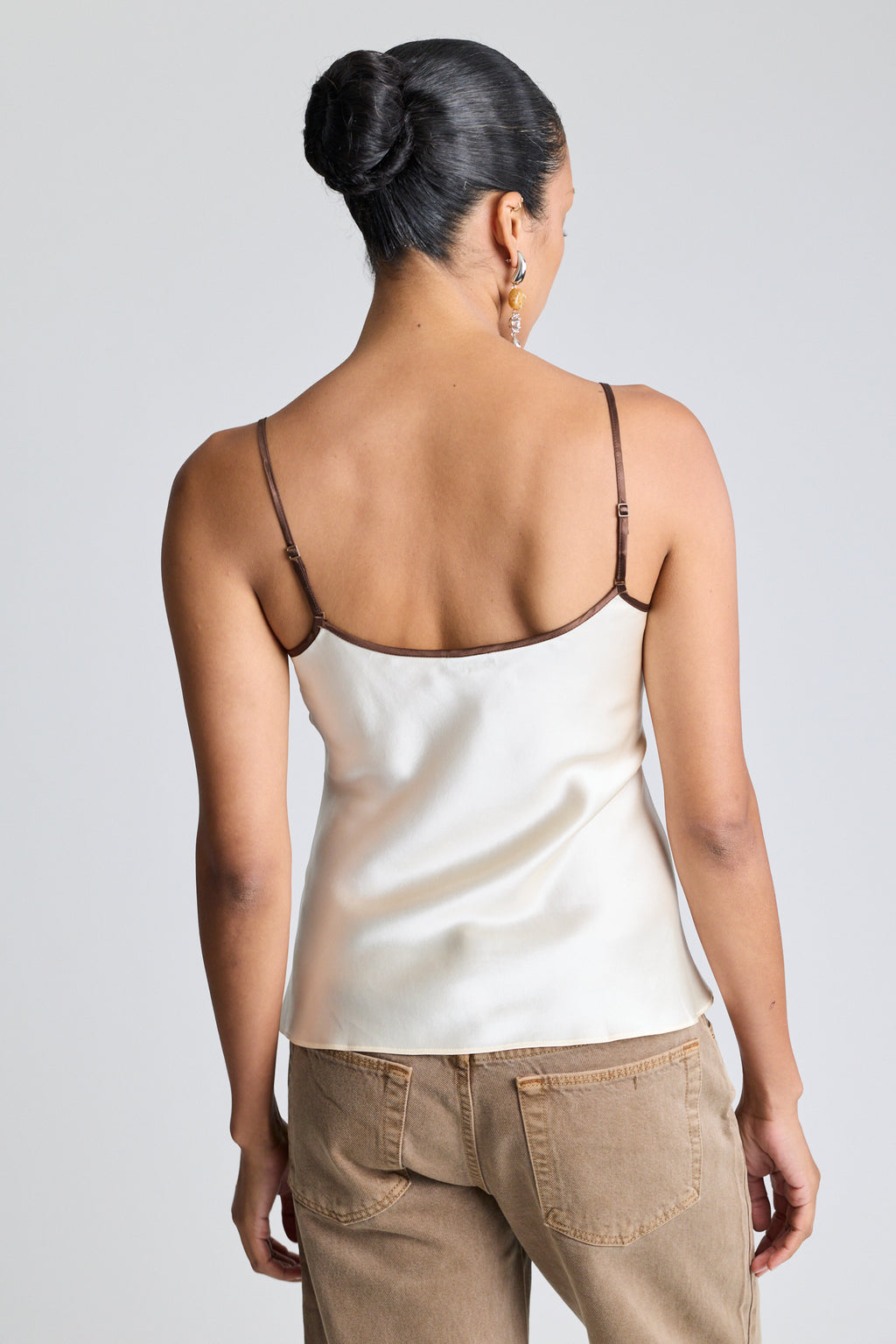 Silk Bias Cami - Cream