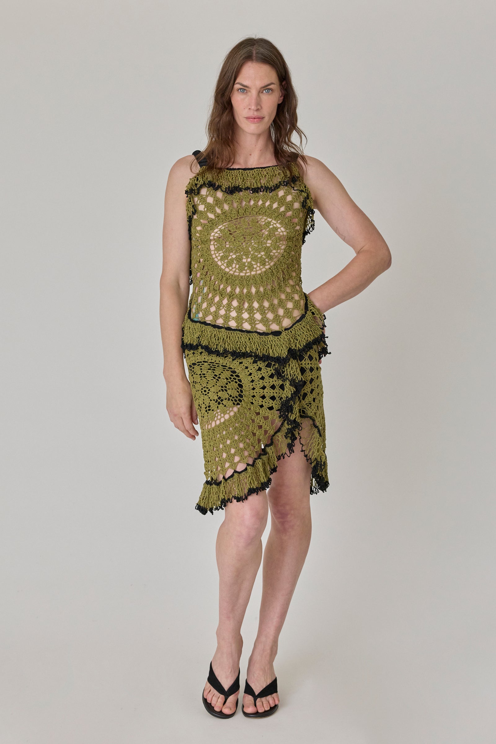 Trio Web Dress - Seagrape
