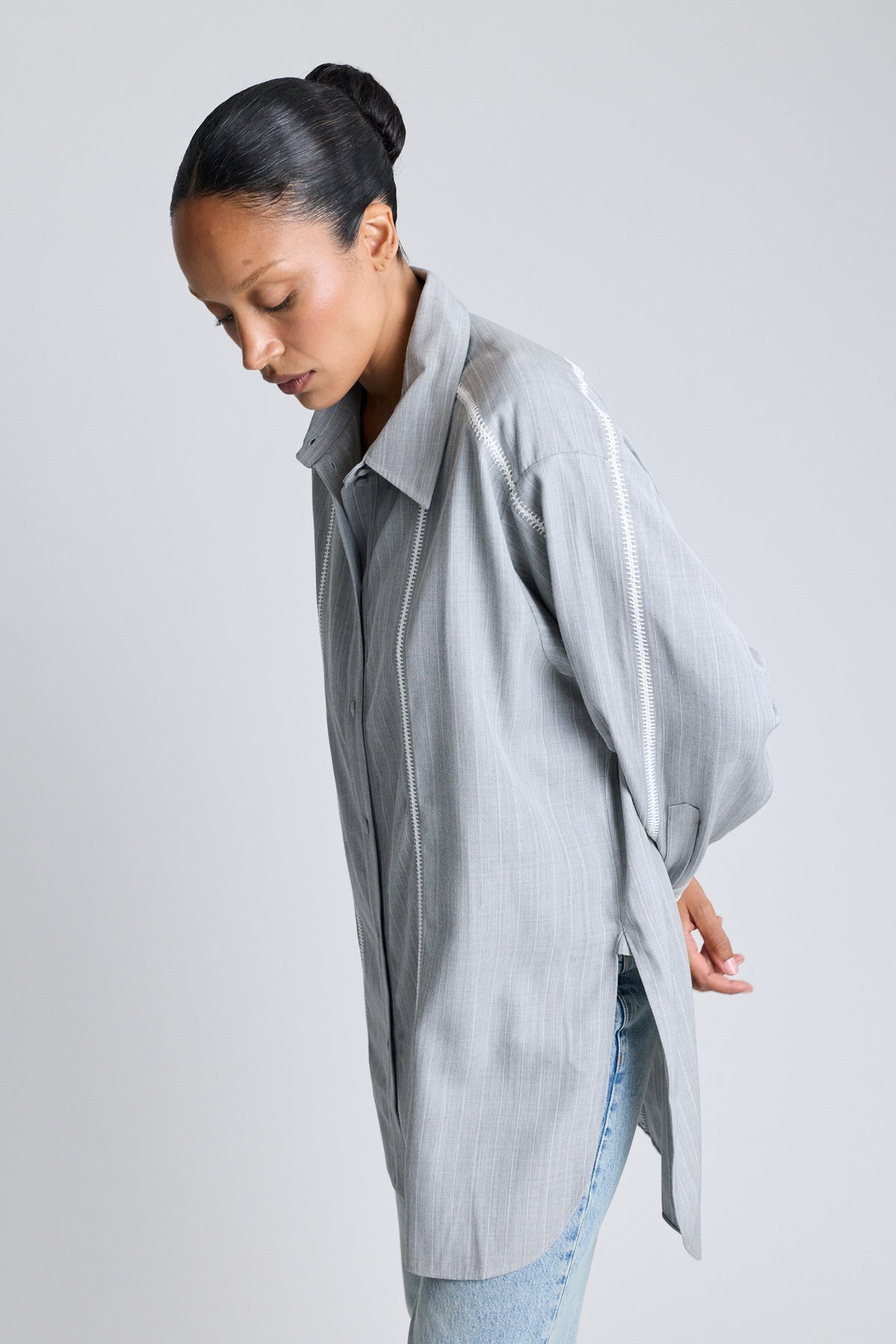 Bridgetown Shirt - Grey Melange