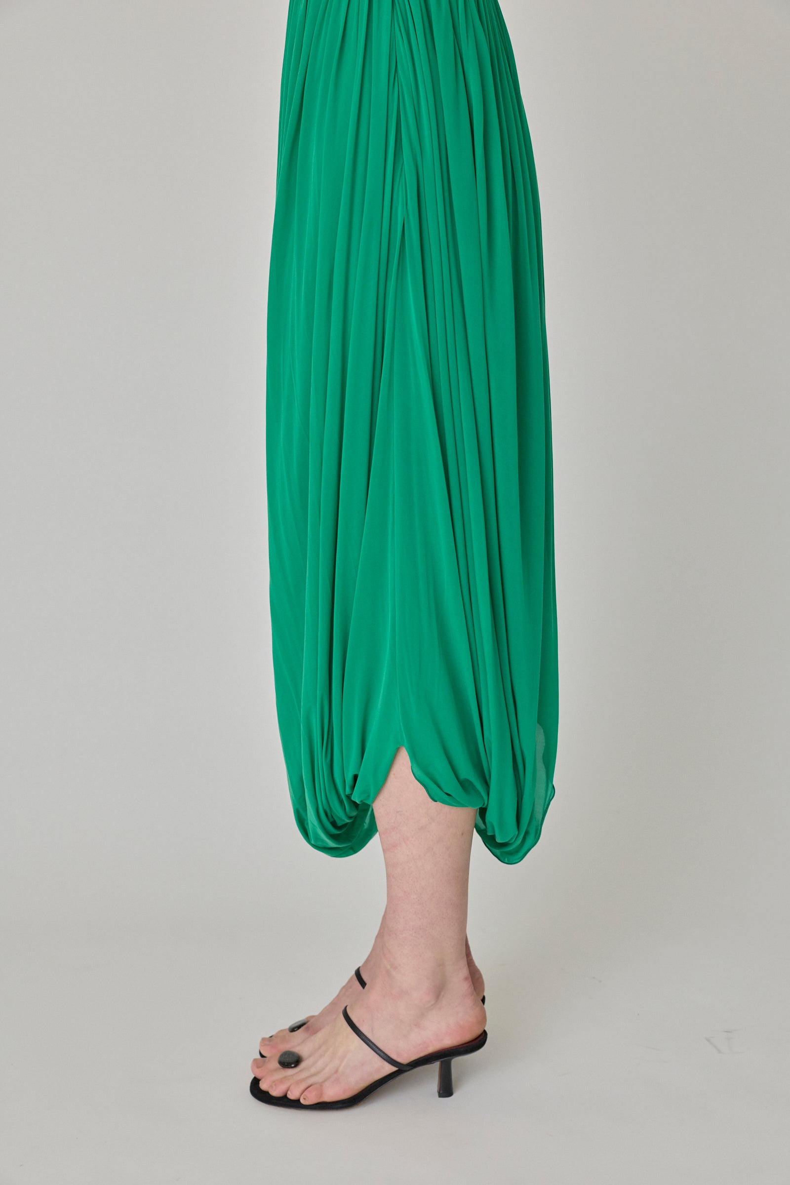 Leonora Draped Column Jersey Dress