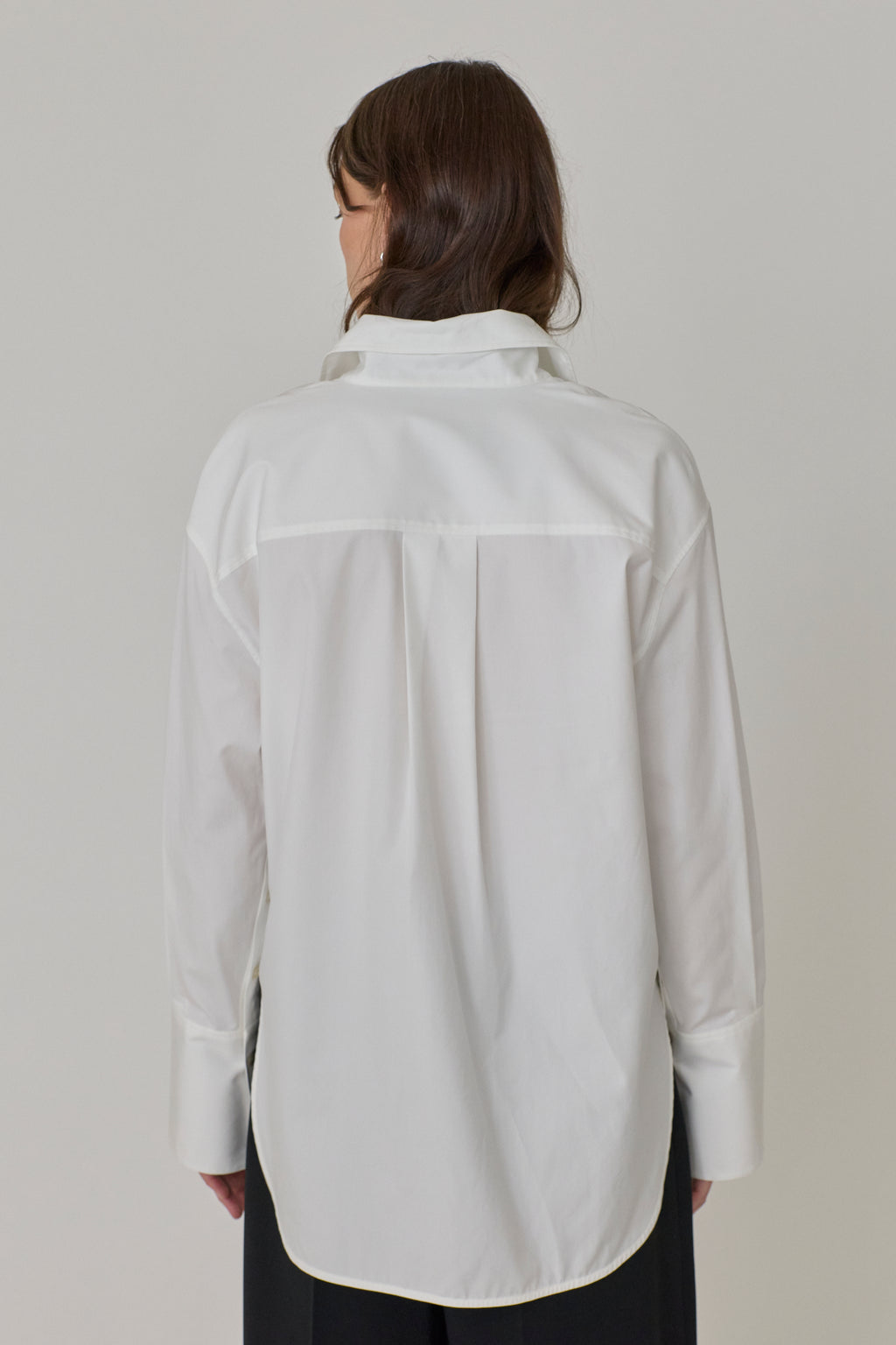 Erin Slashed Sleeve Boyfriend Shirt