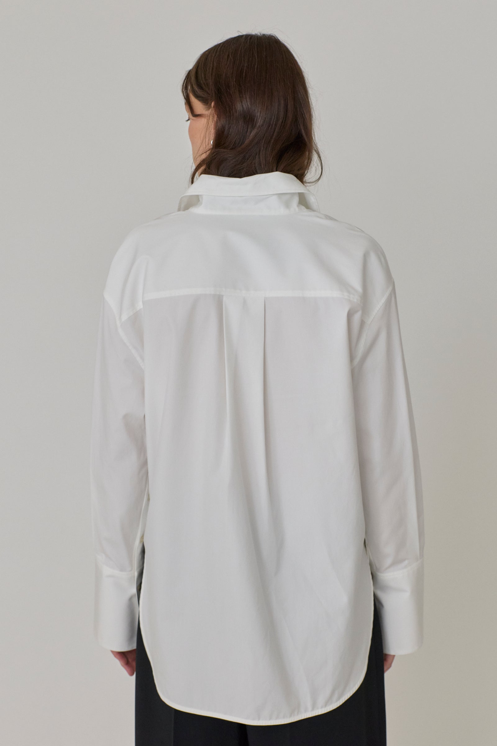 Erin Slashed Sleeve Boyfriend Shirt