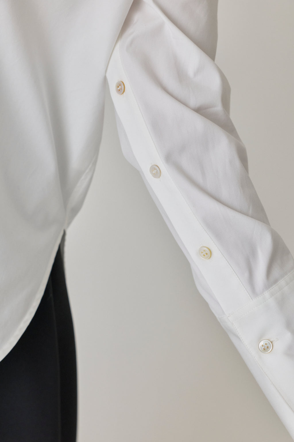 Erin Slashed Sleeve Boyfriend Shirt