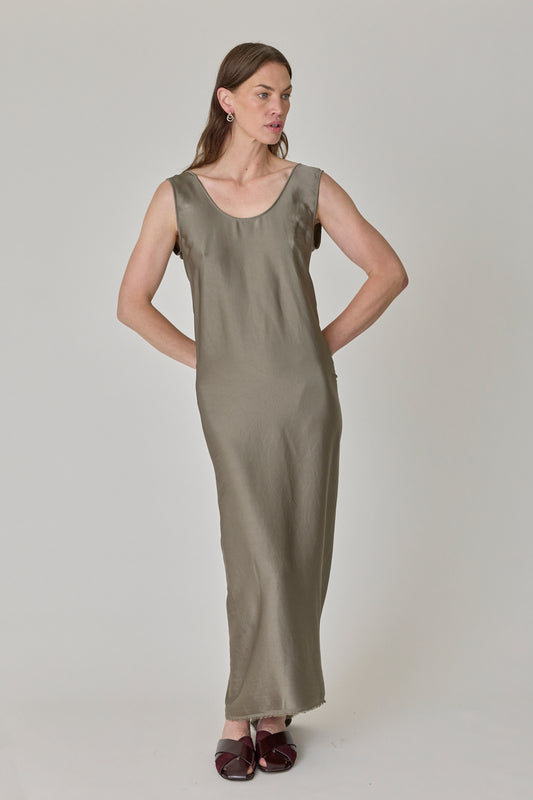 Signy Seamless Satin Tank Dress