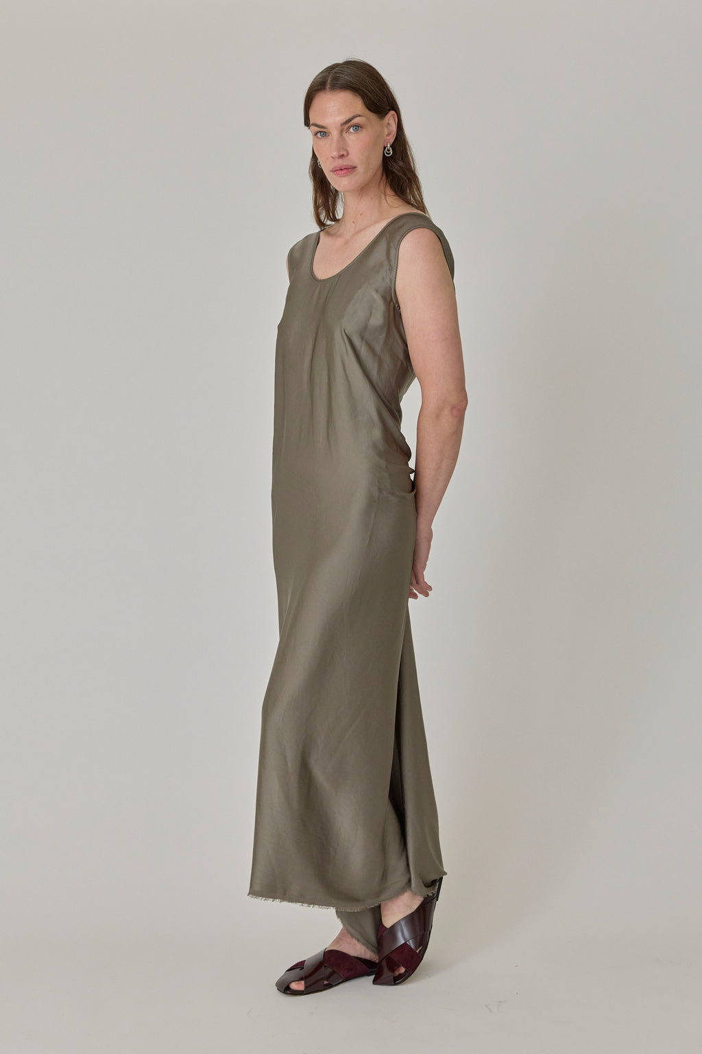 Signy Seamless Satin Tank Dress