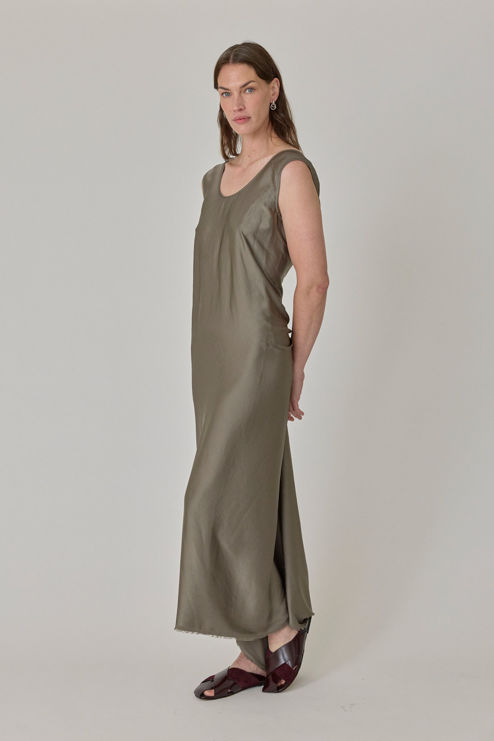 Signy Seamless Satin Tank Dress
