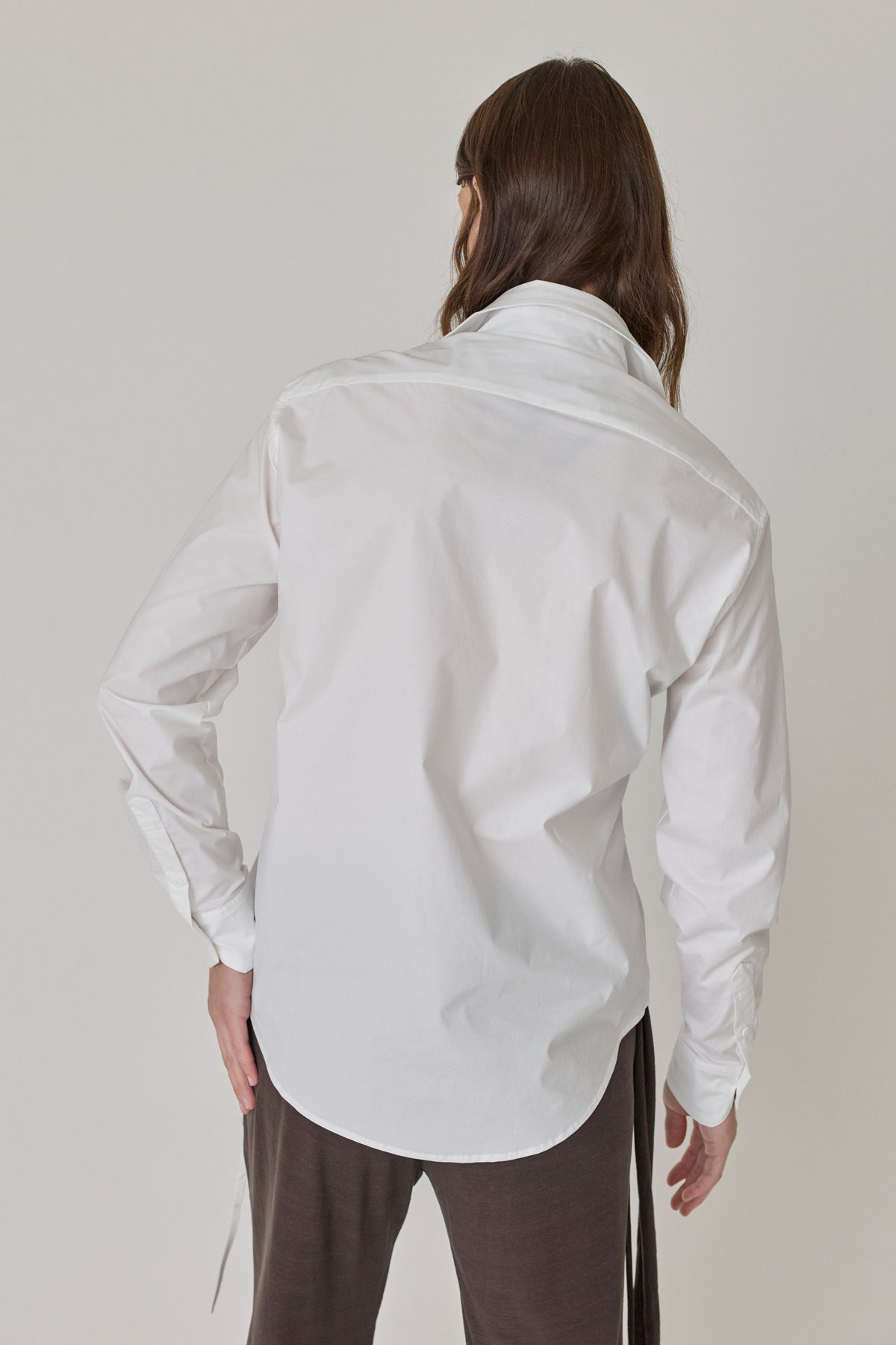Twisted-Pleat Tailored Shirt