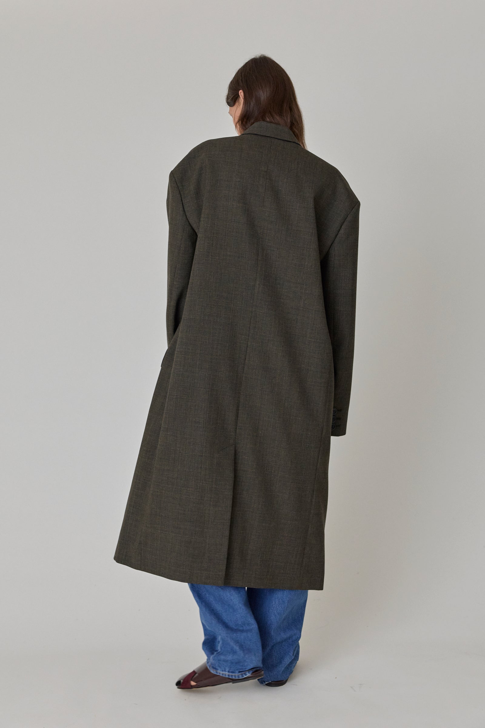 Unconstructed Single Breasted Coat