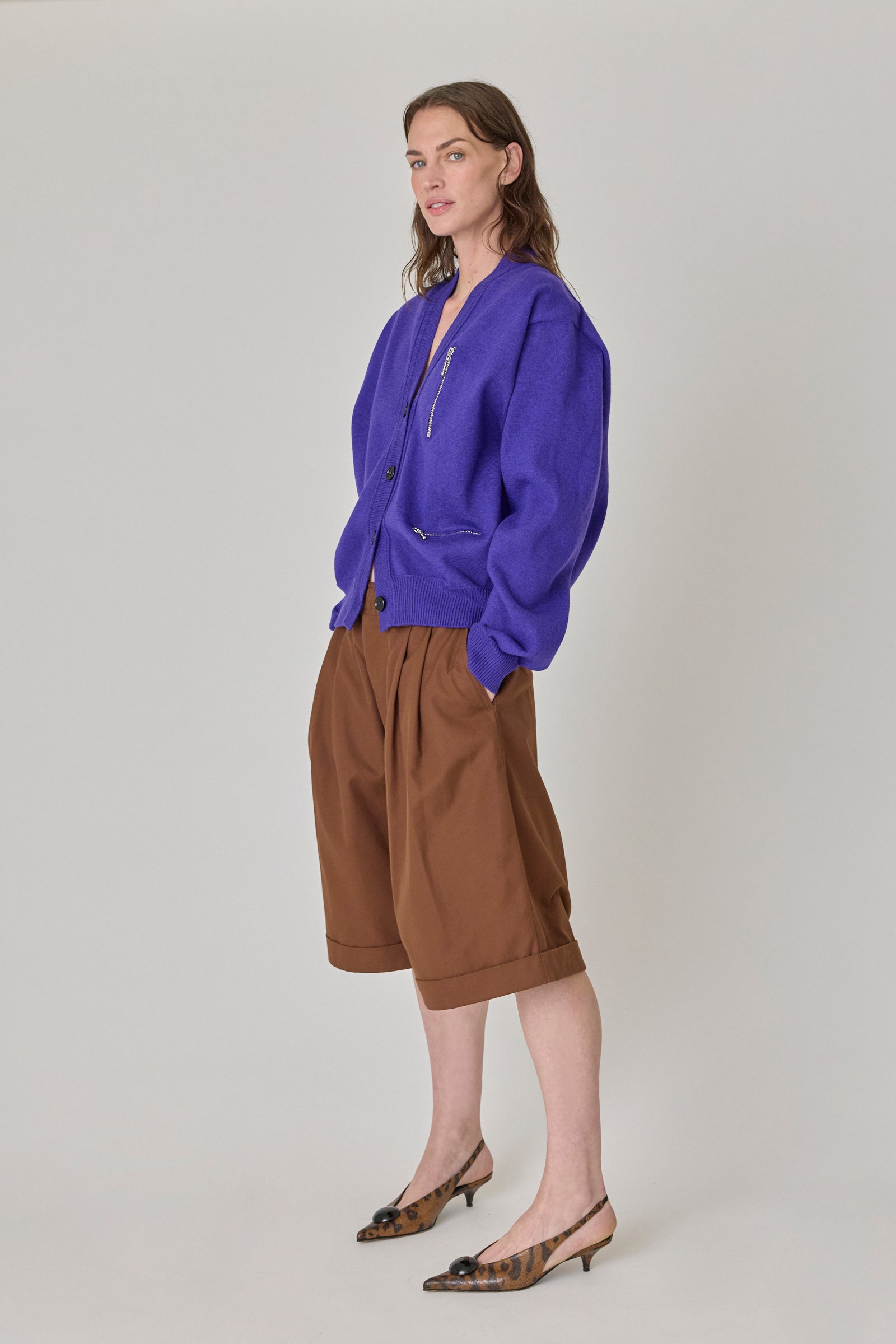 Cardigan with Zippers