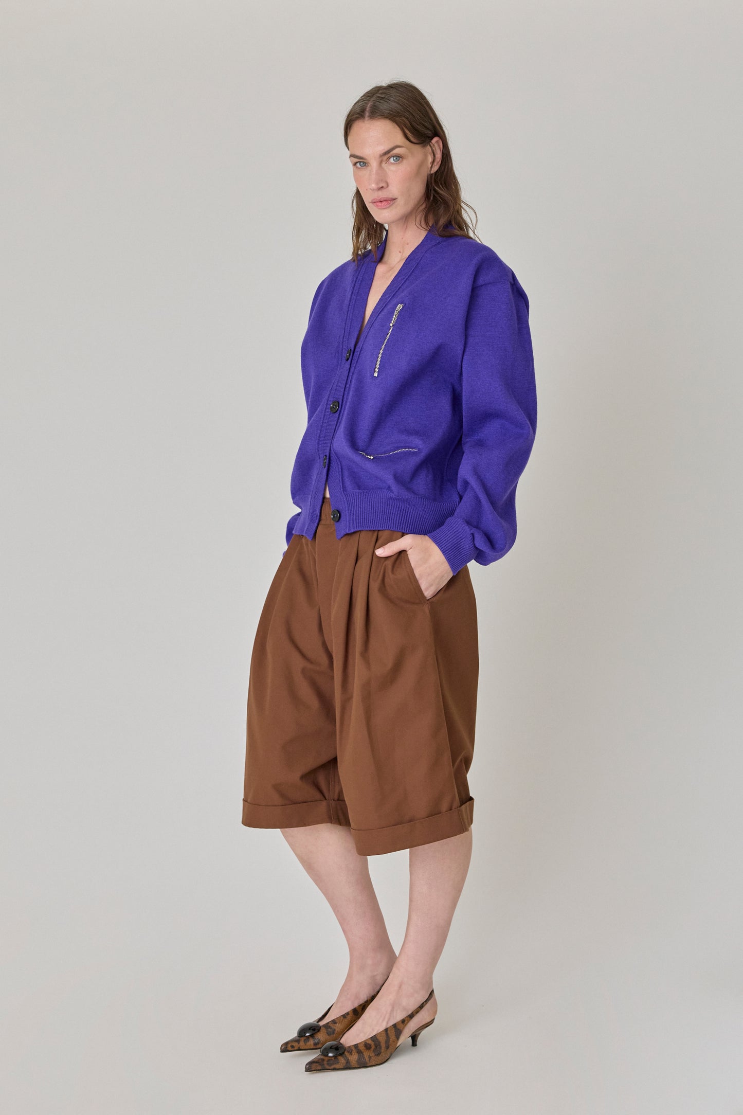 Cardigan with Zippers