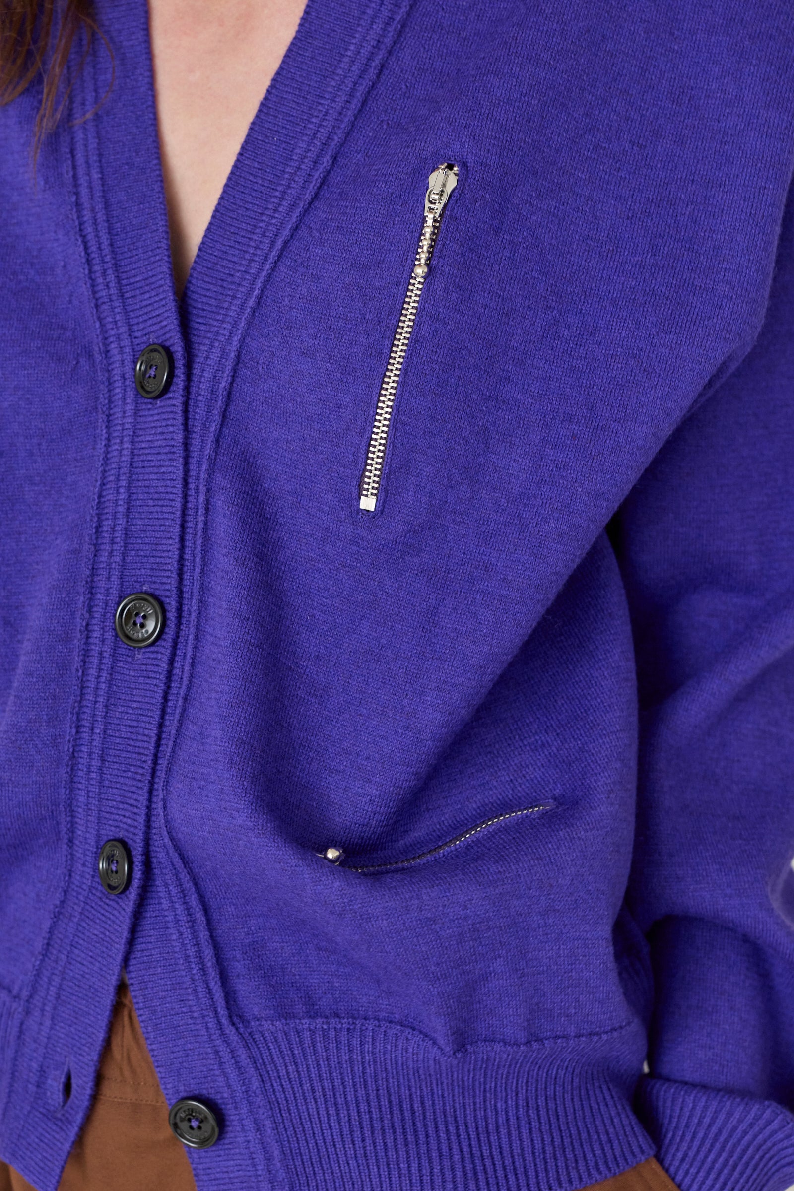 Cardigan with Zippers