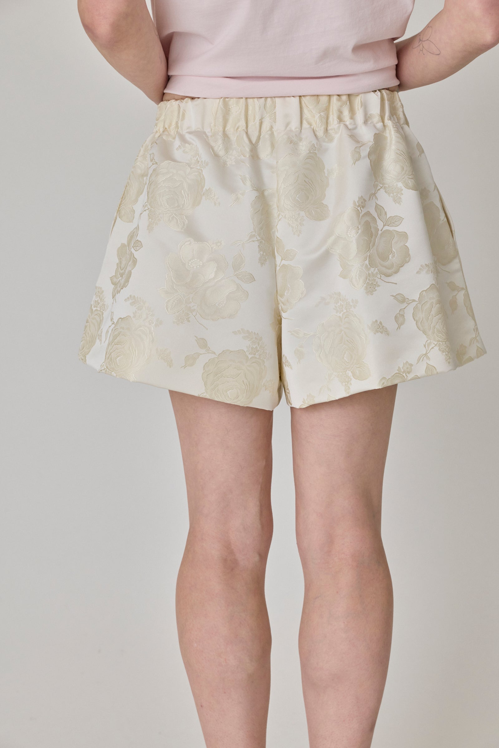 Elasticated Rose Shorts