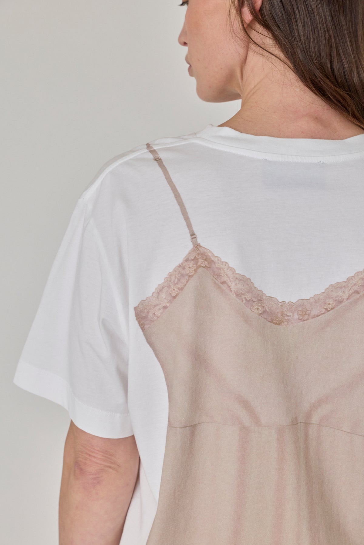 Bow Sash Slip Dress Print Tee