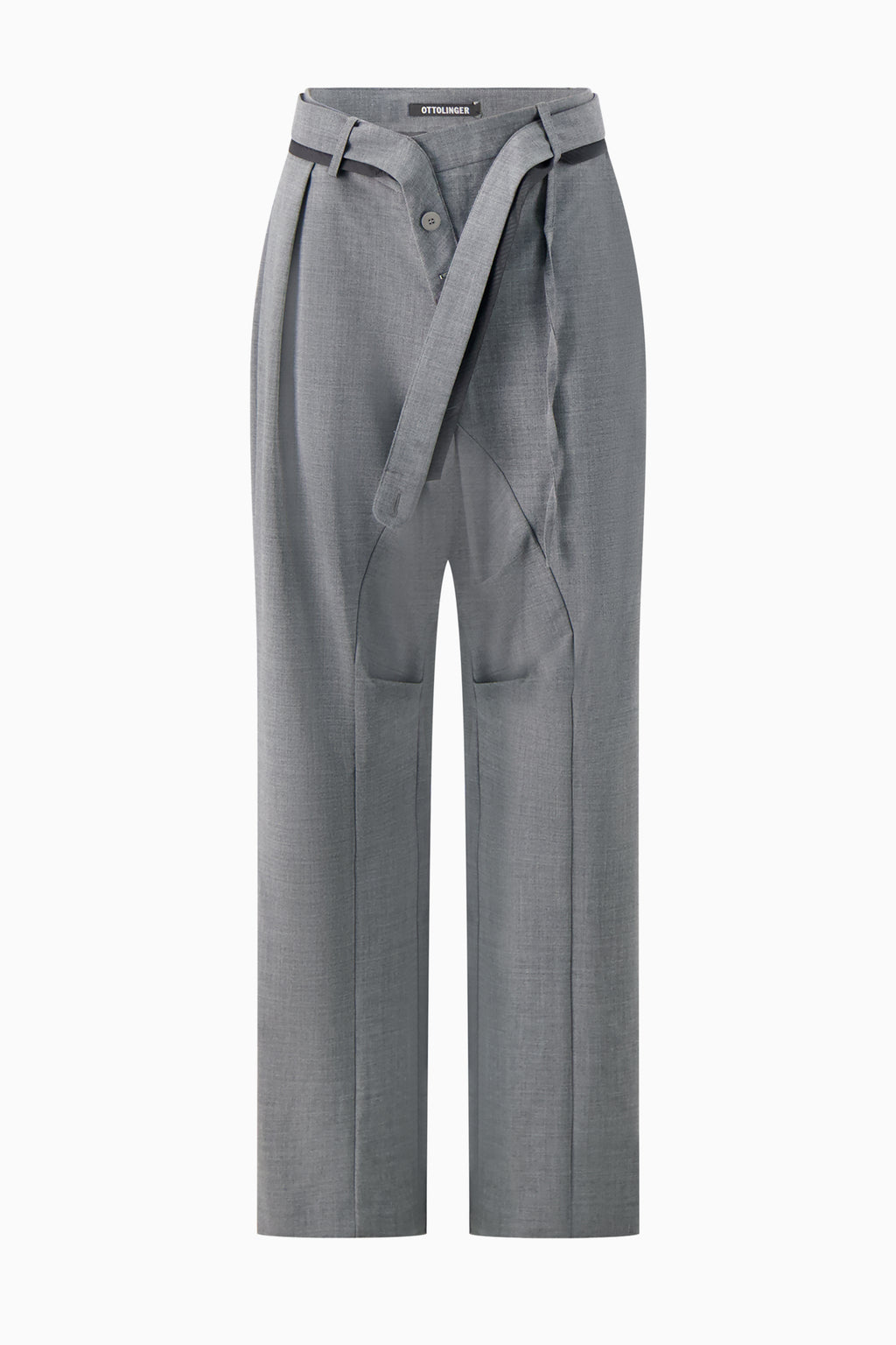 Strapped Baggy Suit Pants
