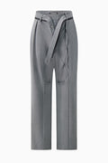 Strapped Baggy Suit Pants