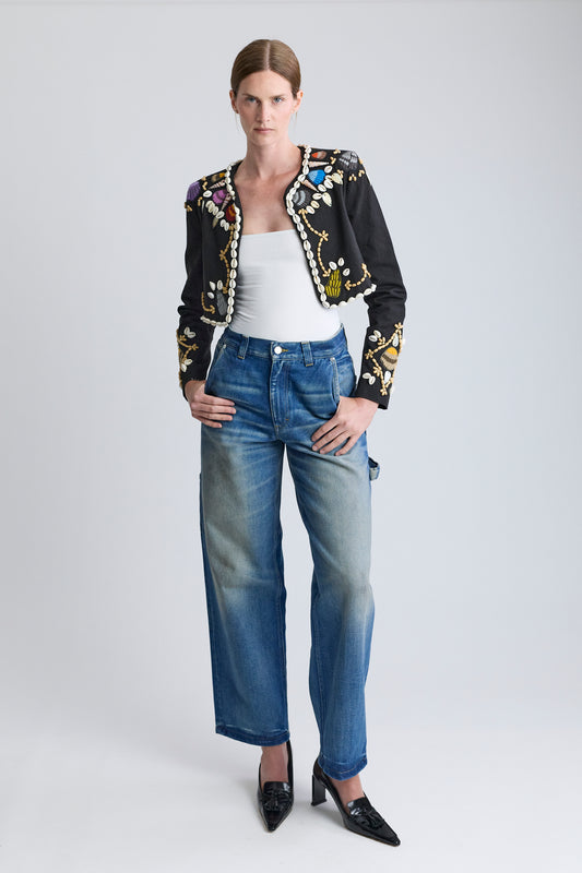 Mimi Liberté by Michel Klein Embellished Bolero, SS 2022
