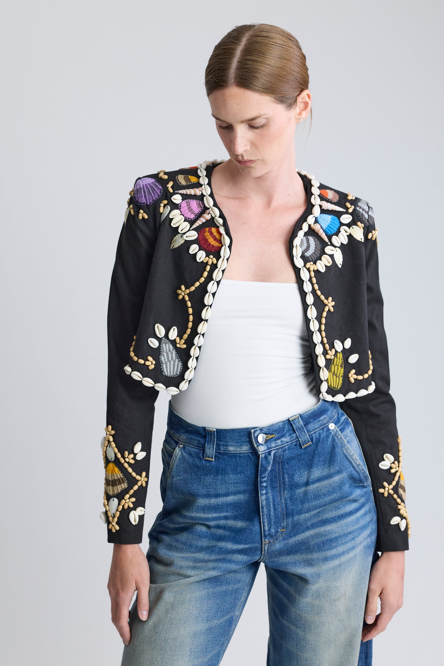 Mimi Liberté by Michel Klein Embellished Bolero, SS 2022