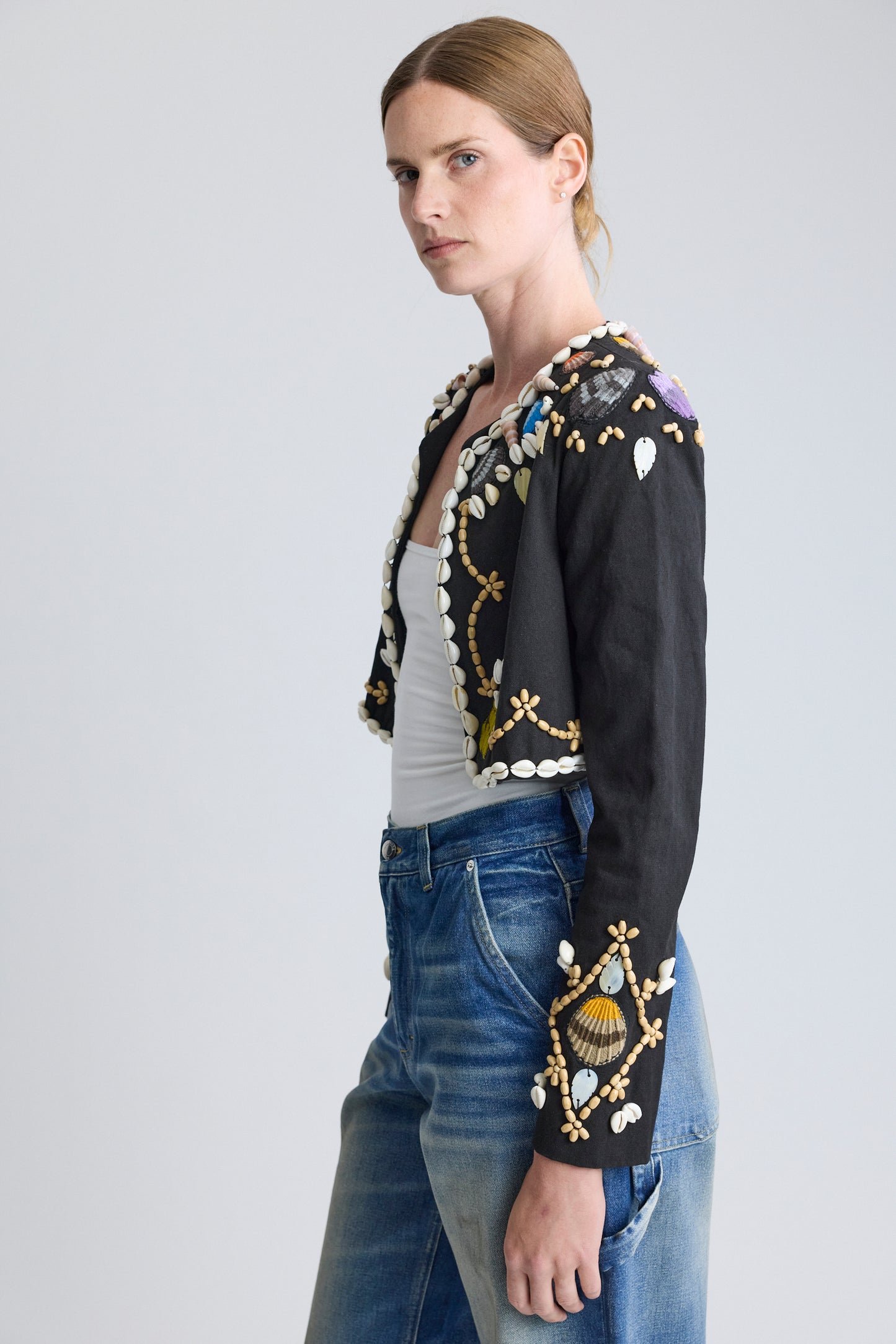 Mimi Liberté by Michel Klein Embellished Bolero, SS 2022