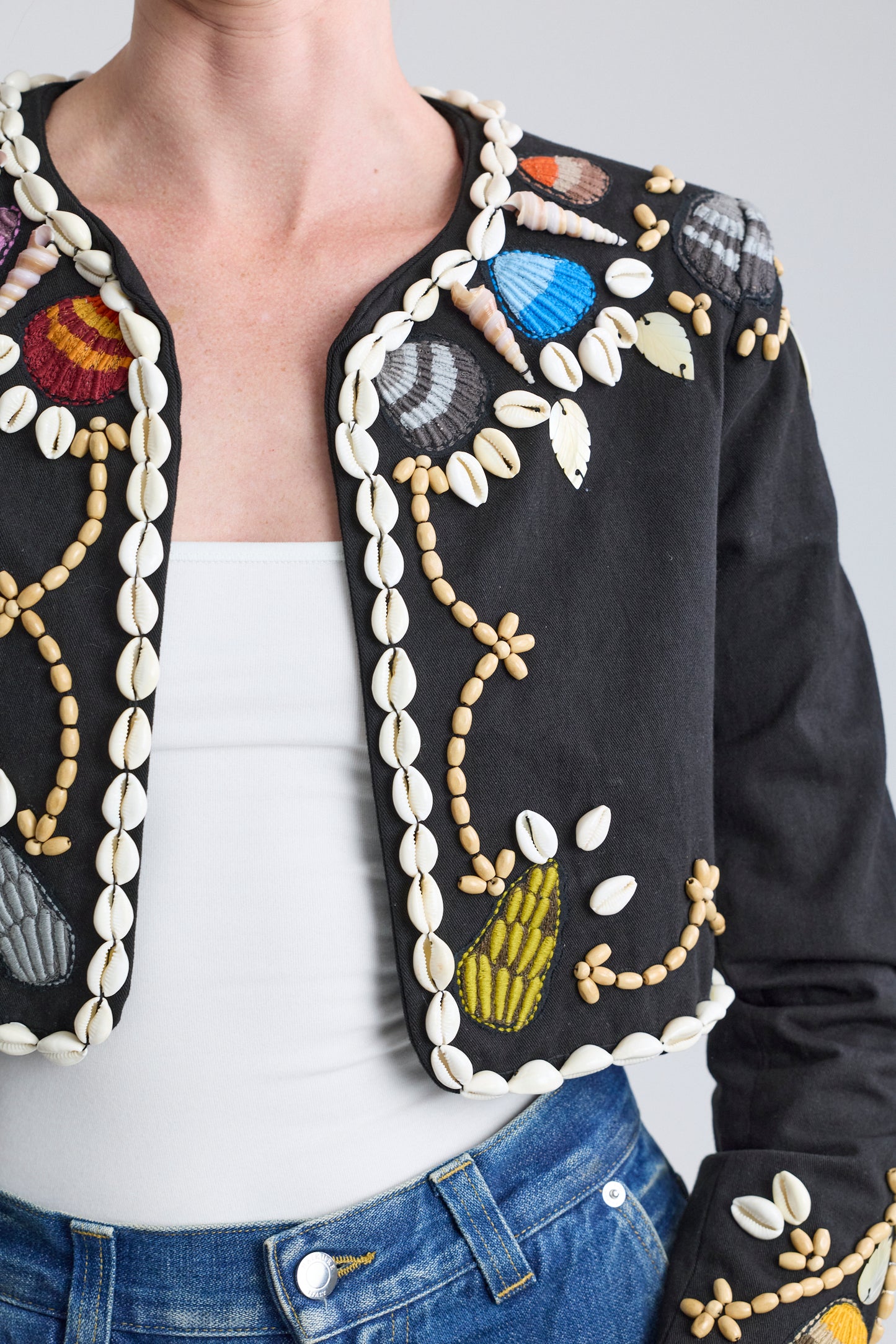Mimi Liberté by Michel Klein Embellished Bolero, SS 2022