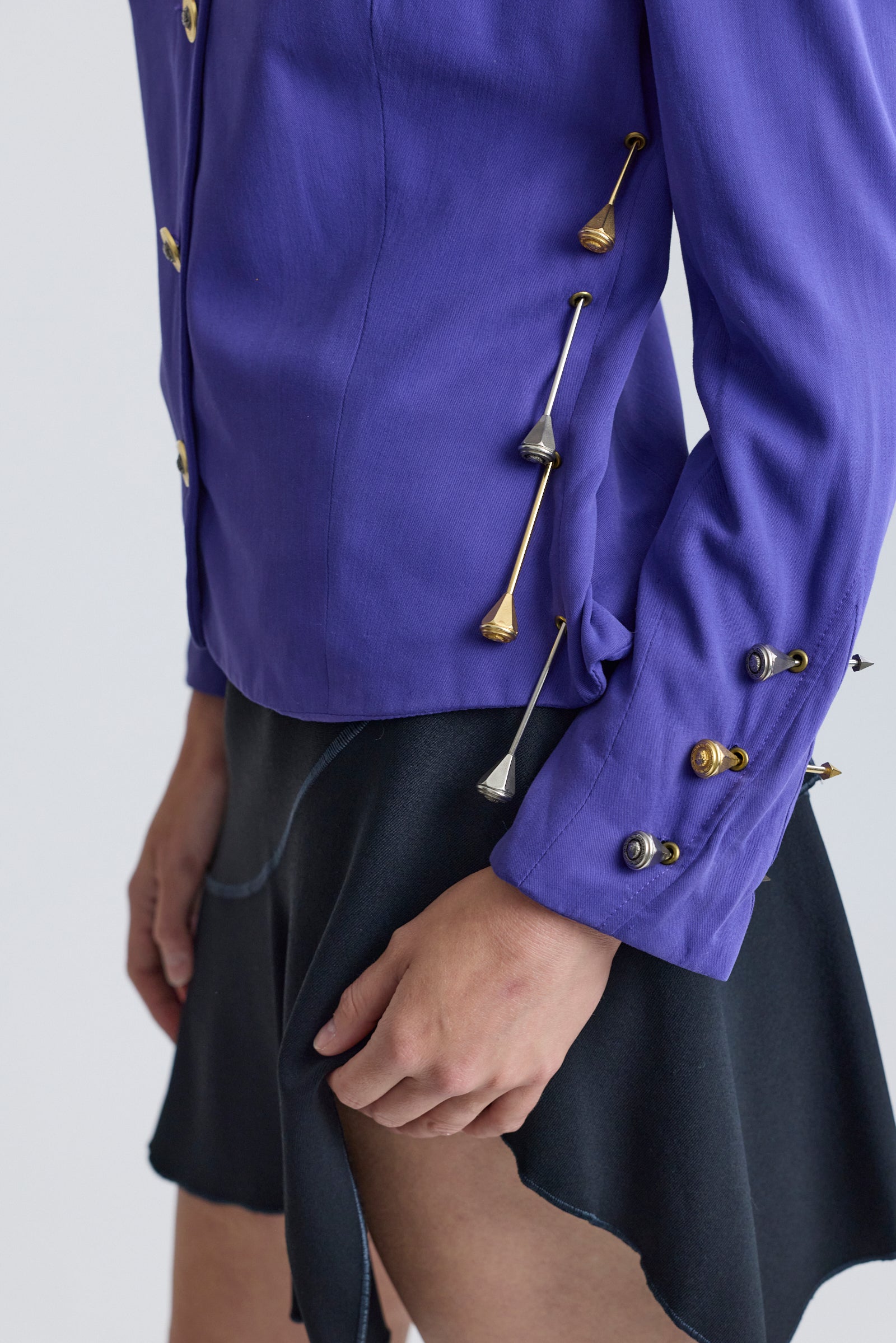 Versace Jeans Couture Blazer with Pierced Embellishments
