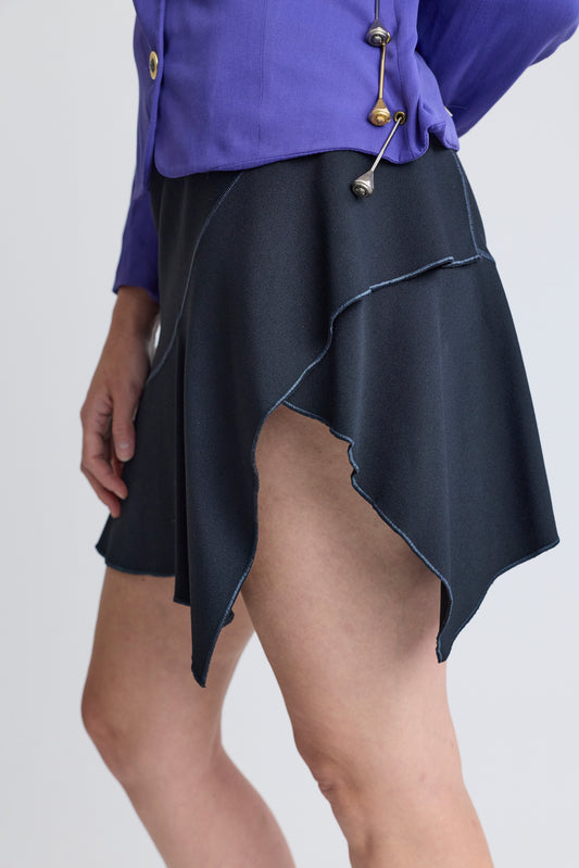 Alaïa Paneled Viscose Skirt