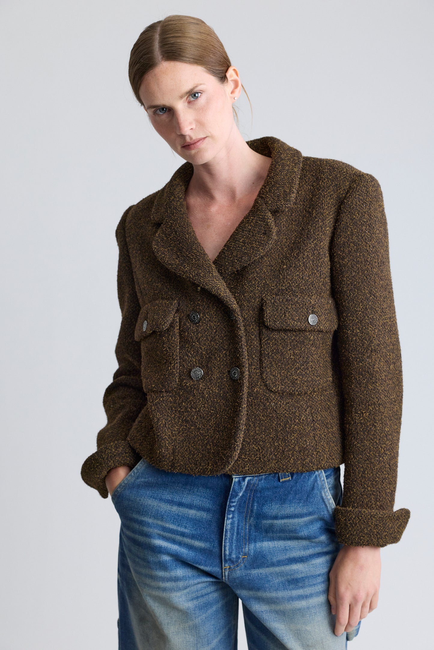 Chanel Brown Tweed Jacket, FW 1997