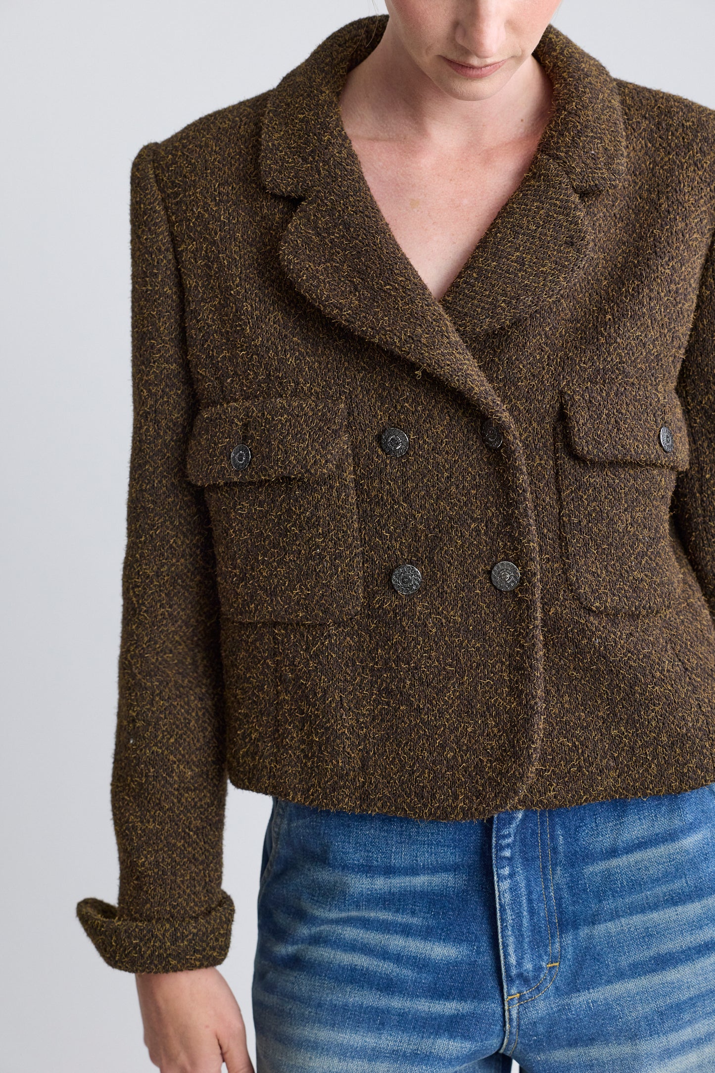 Chanel Brown Tweed Jacket, FW 1997