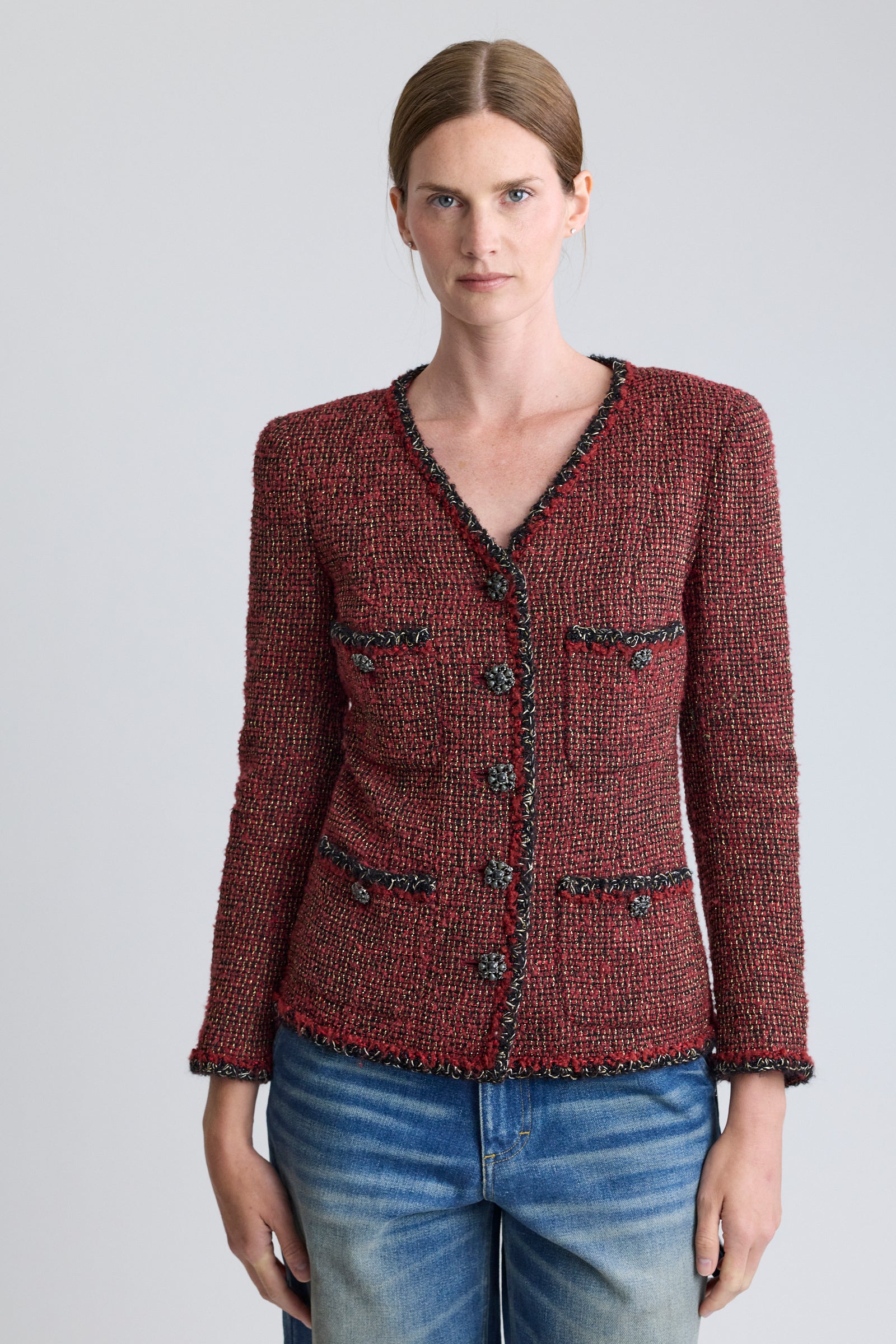 Chanel Red Tweed Jacket, FW 2011