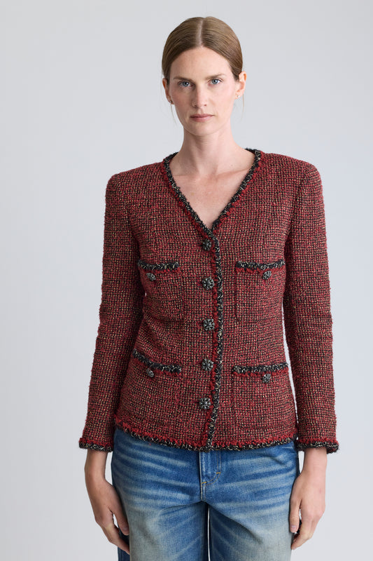 Chanel Red Tweed Jacket, FW 2011