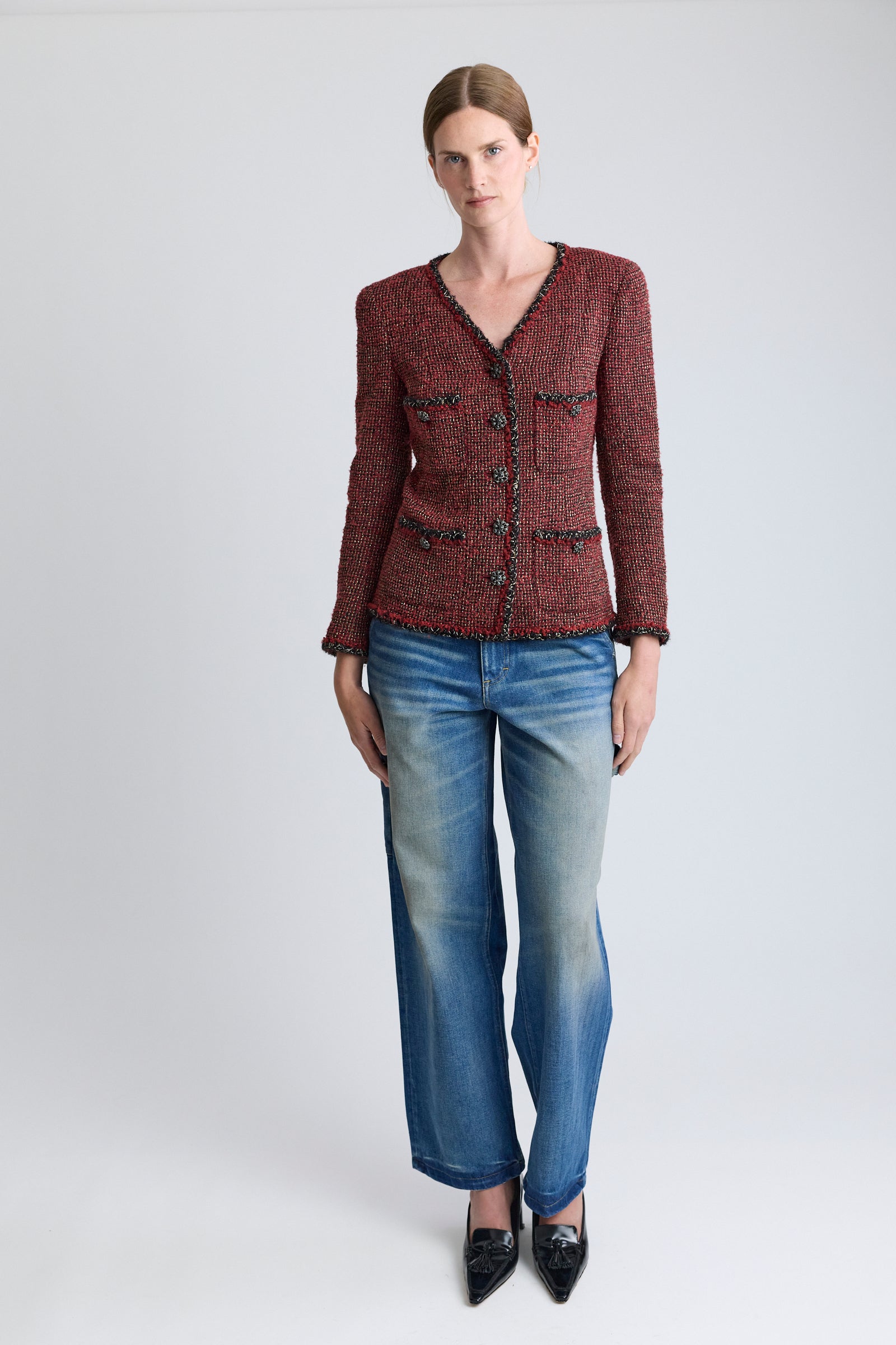 Chanel Red Tweed Jacket, FW 2011