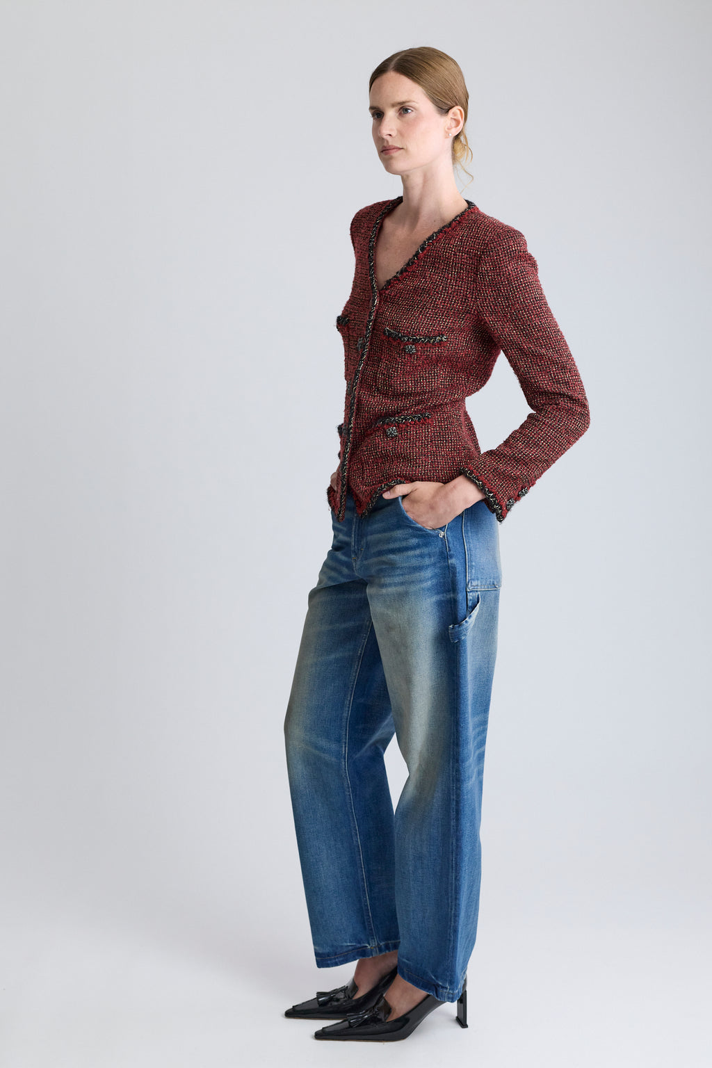Chanel Red Tweed Jacket, FW 2011