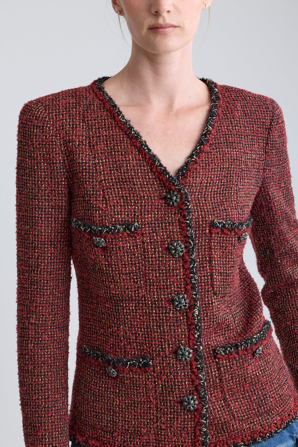 Chanel Red Tweed Jacket, FW 2011